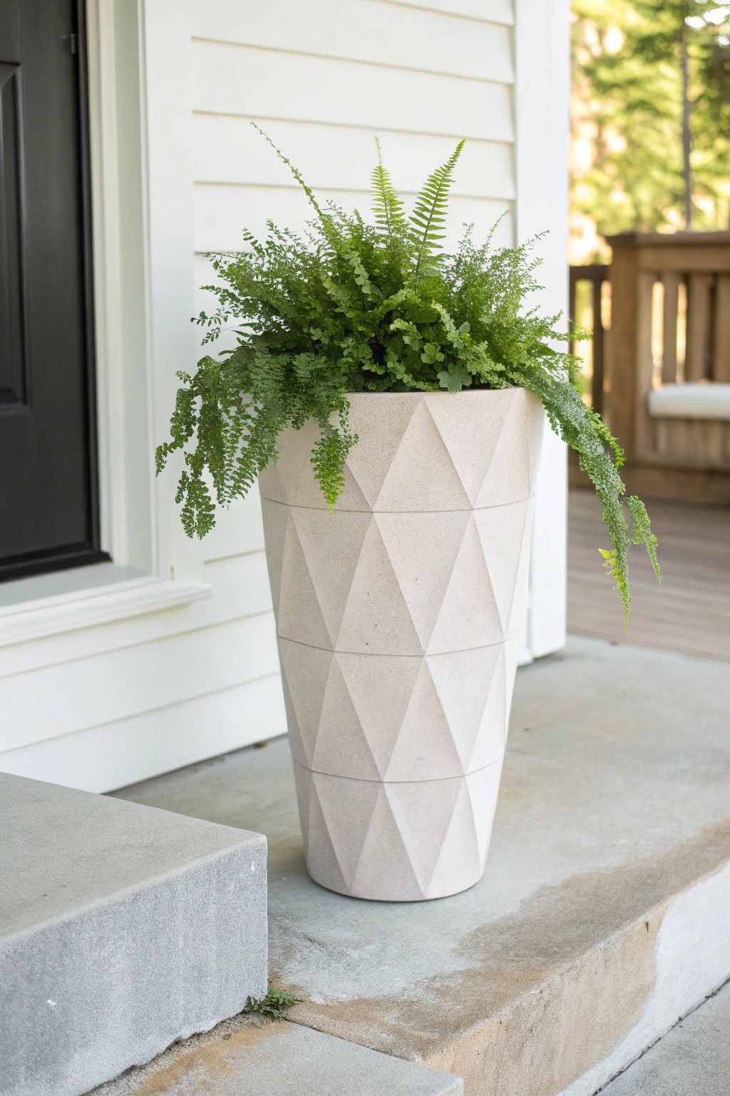 Elevate your entryway with a statement planter—where simplicity meets lush, natural beauty.