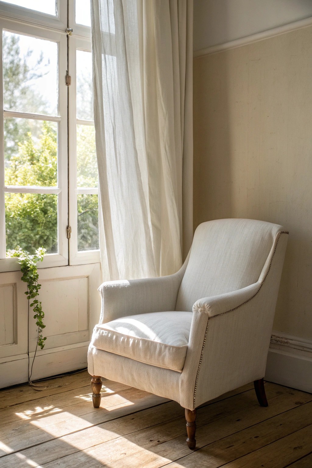 Let neutral tones and natural light transform your small space into a serene retreat.