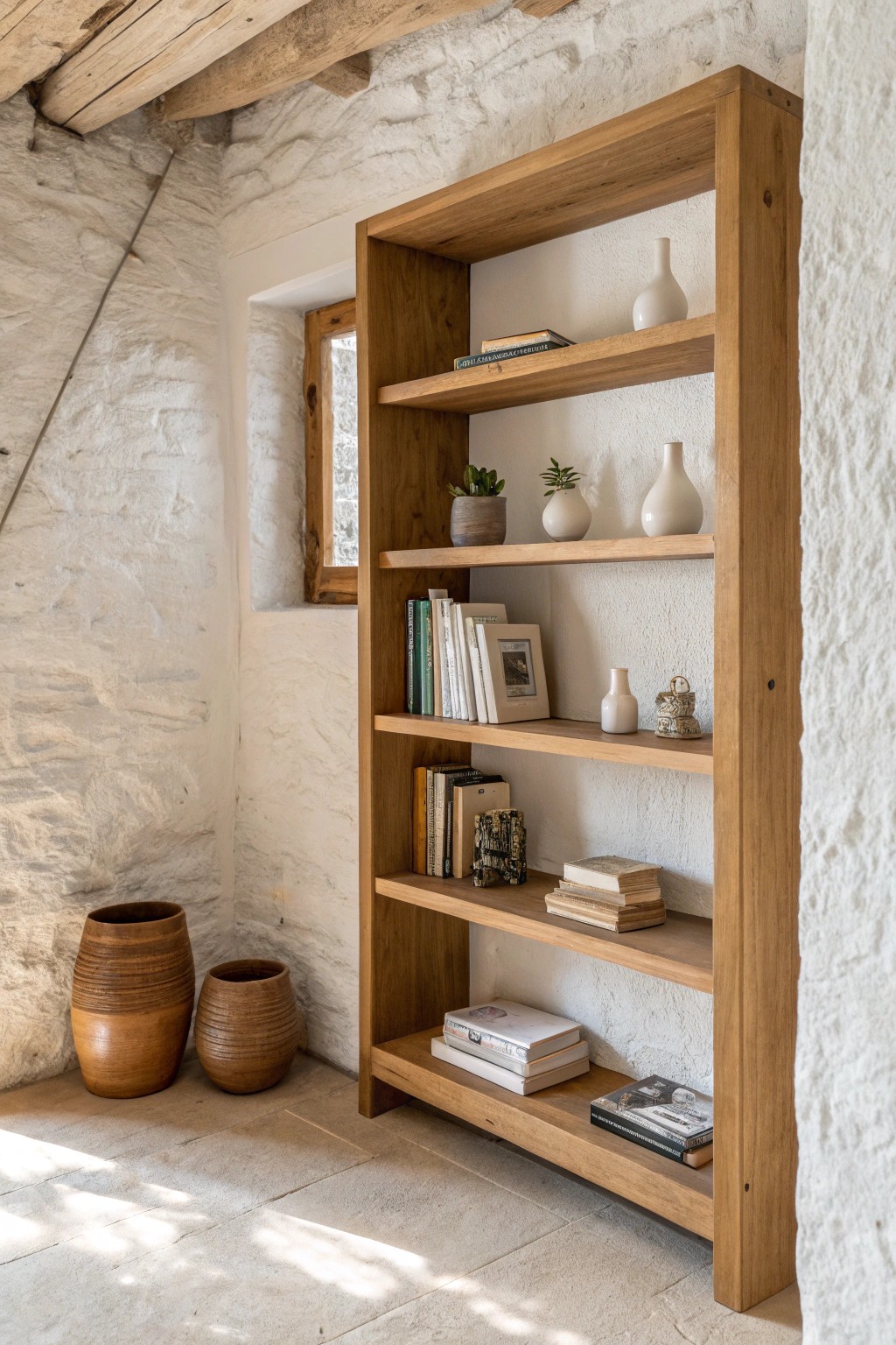 Elevate your basement with elegant built-in shelving—where style meets smart storage.