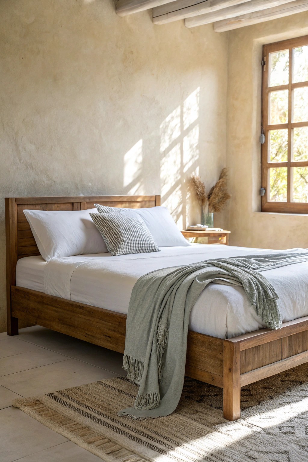 Serene simplicity: a light & neutral palette transforms your master bedroom retreat.