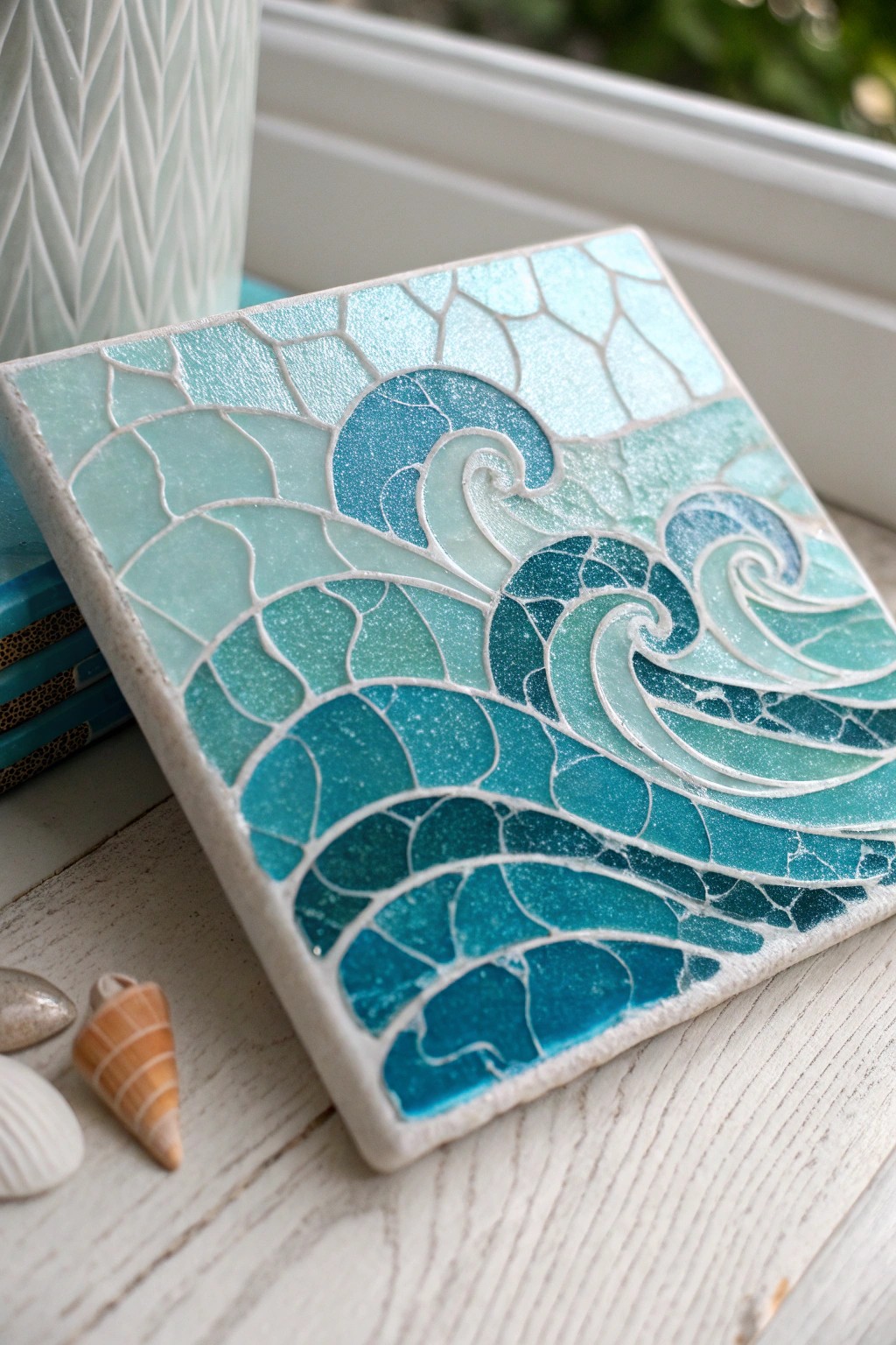 Bring ocean vibes home with handcrafted, wave-inspired coastal tilework.