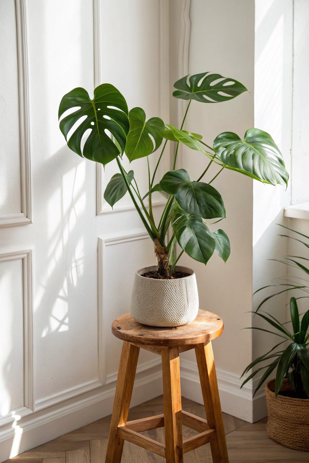 Bring your space to life with a statement plant and simple, natural accents.