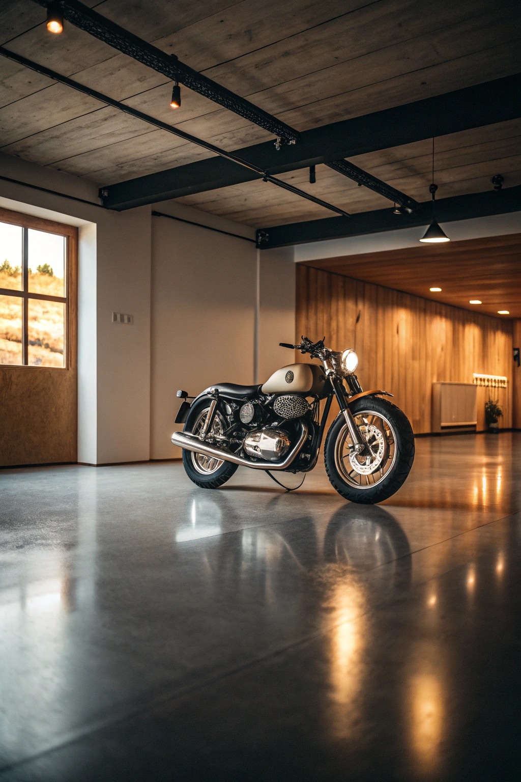 Turn your favorite motorcycle into timeless art with simple, elegant display.