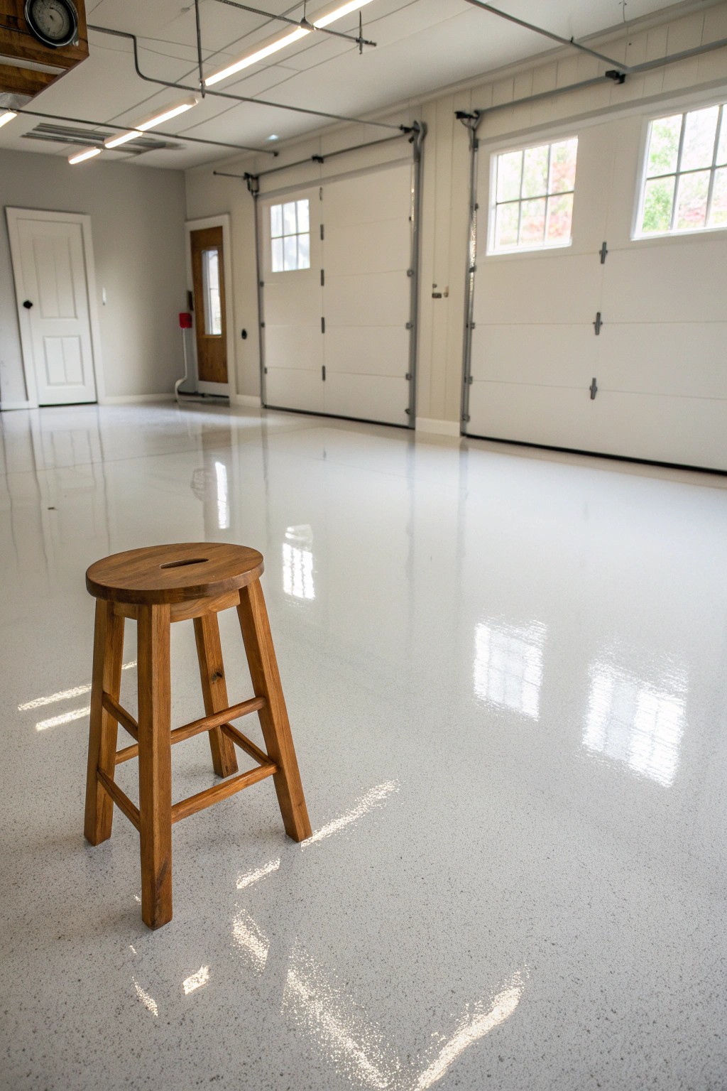 Transform your garage with a showroom-quality epoxy floor—where simplicity meets stunning durability.