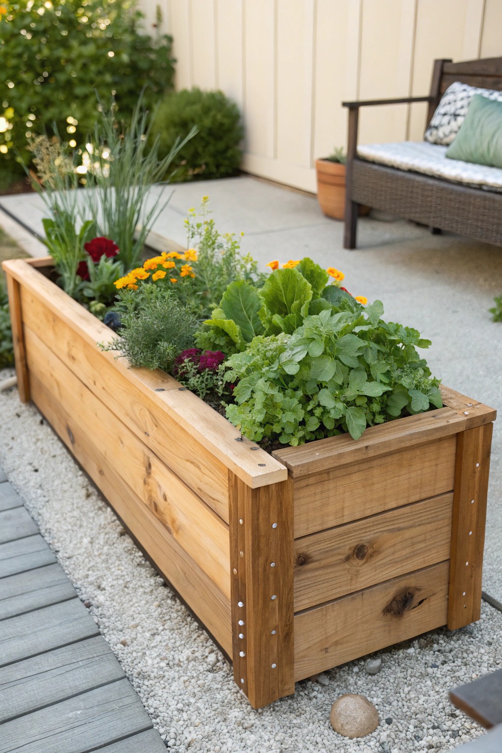 Elevate your backyard with a handcrafted raised planter bed—simple, stunning, and full of life.