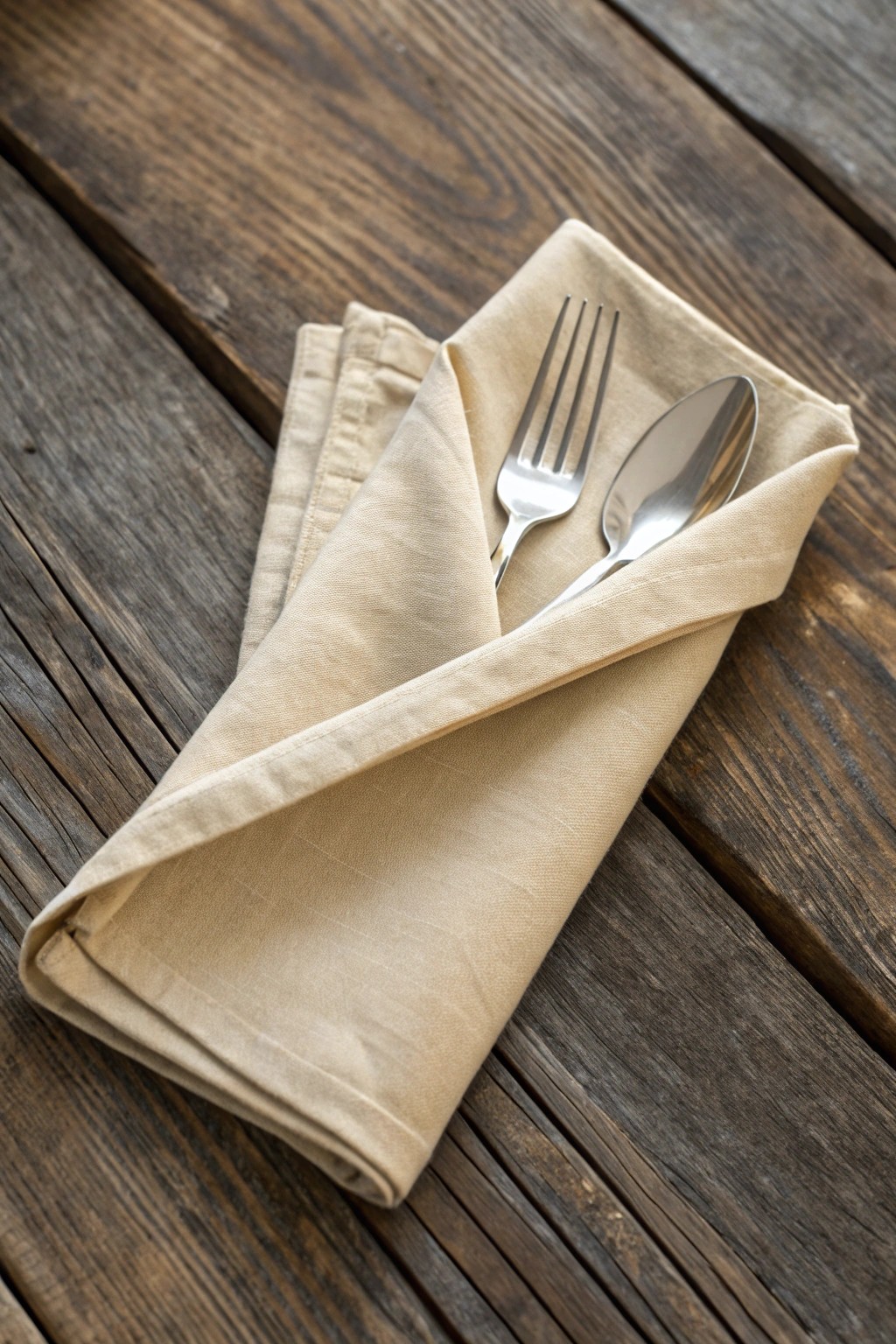 Elevate your table with a simple, elegant cutlery pocket fold.