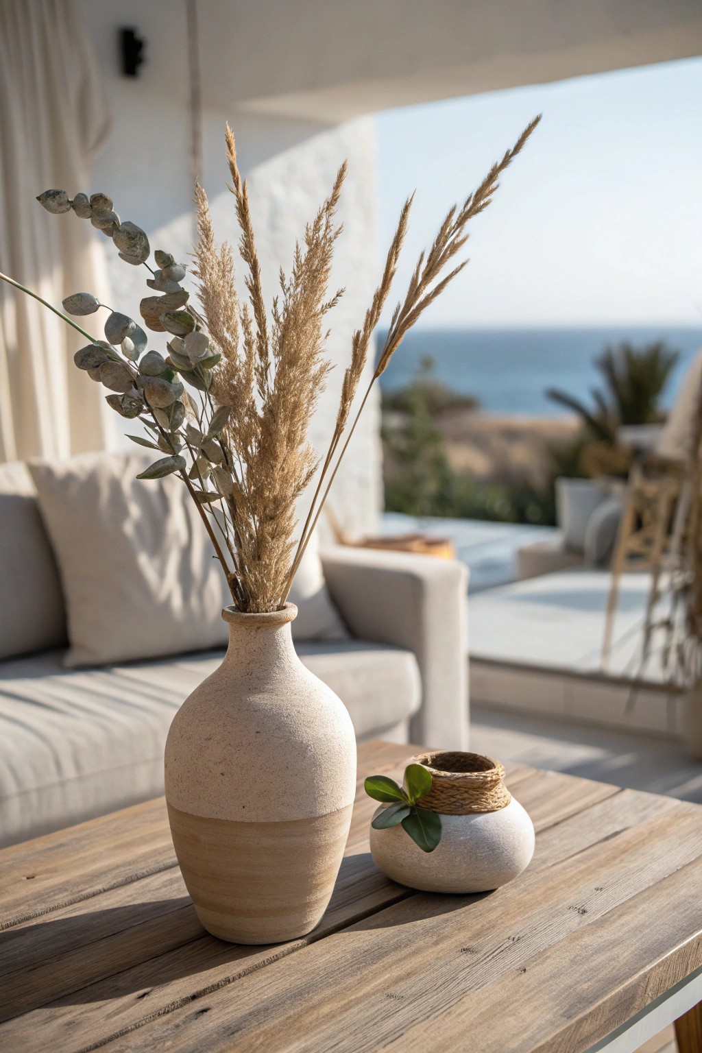 Unified tones and natural textures—setting the mood for harmonious open spaces.