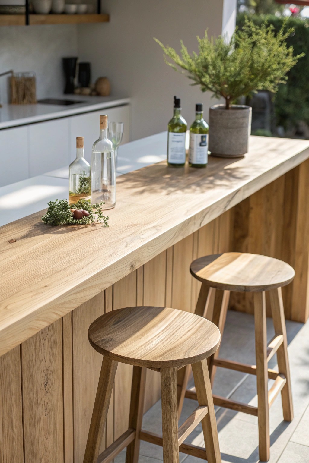 Effortless elegance: Transform your countertop into a stunning home bar.