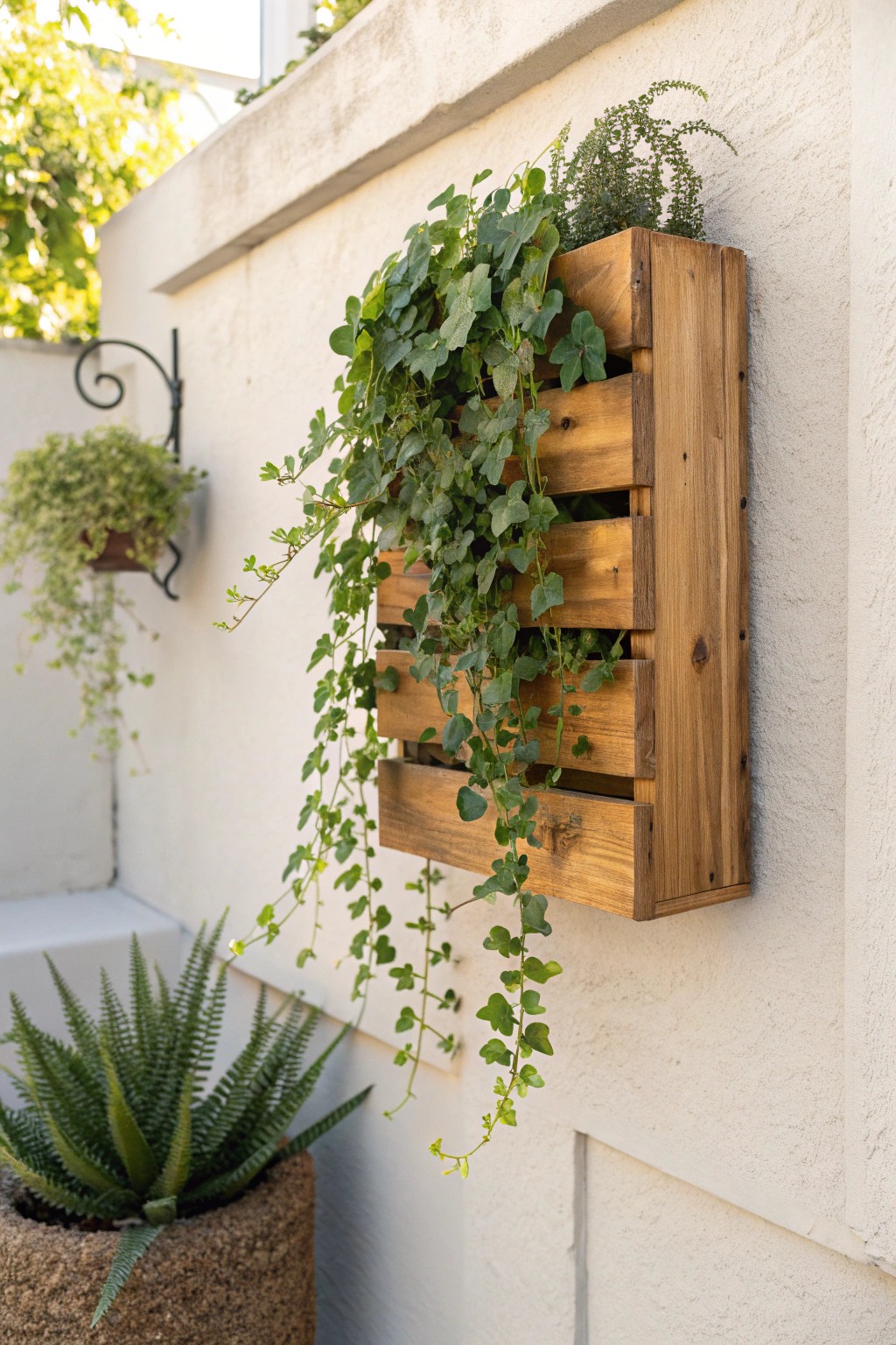 Elevate your patio with a simple, stunning vertical garden.