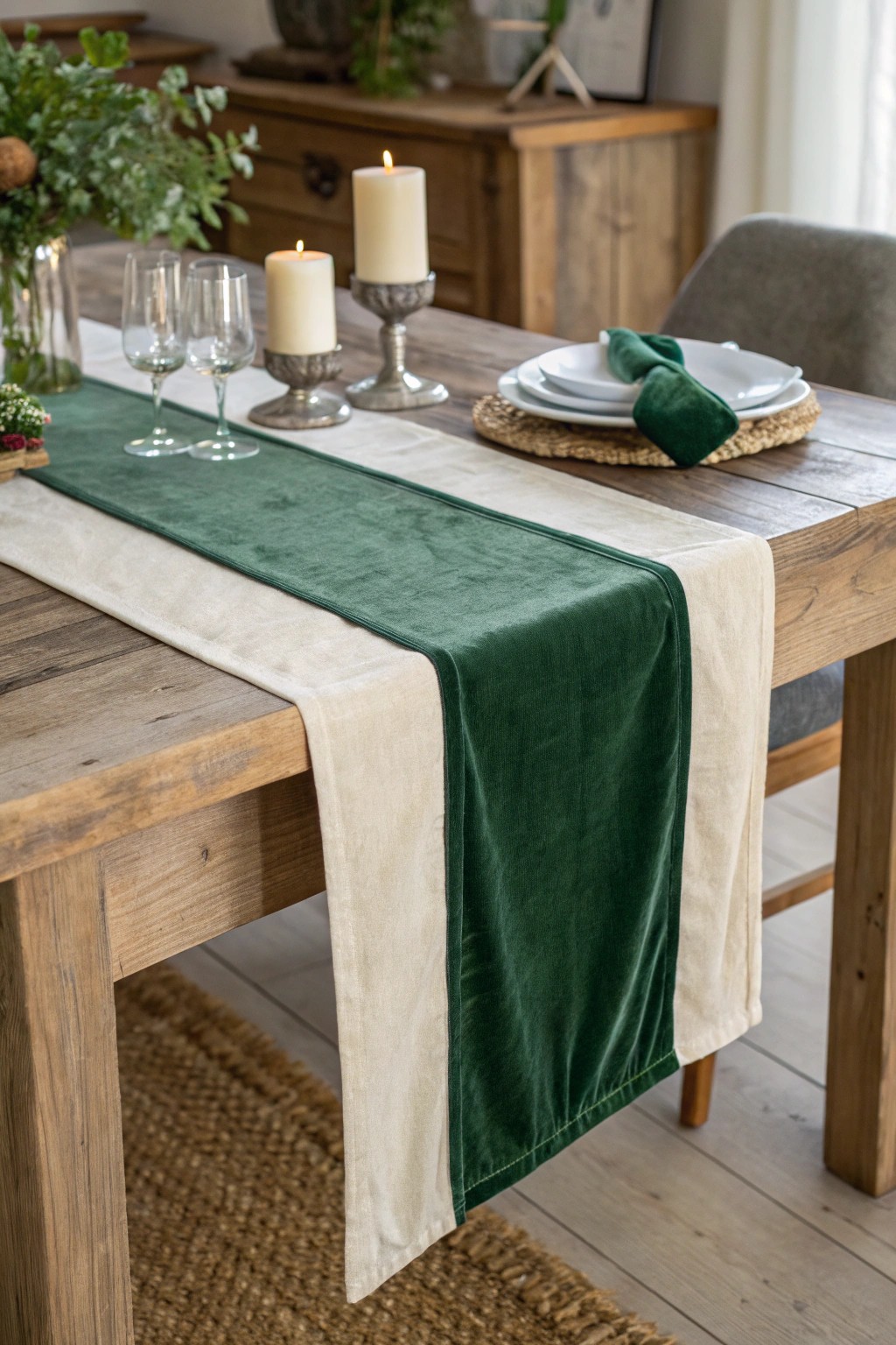 Elevate your table with layered runners—simple, stylish, and full of depth.