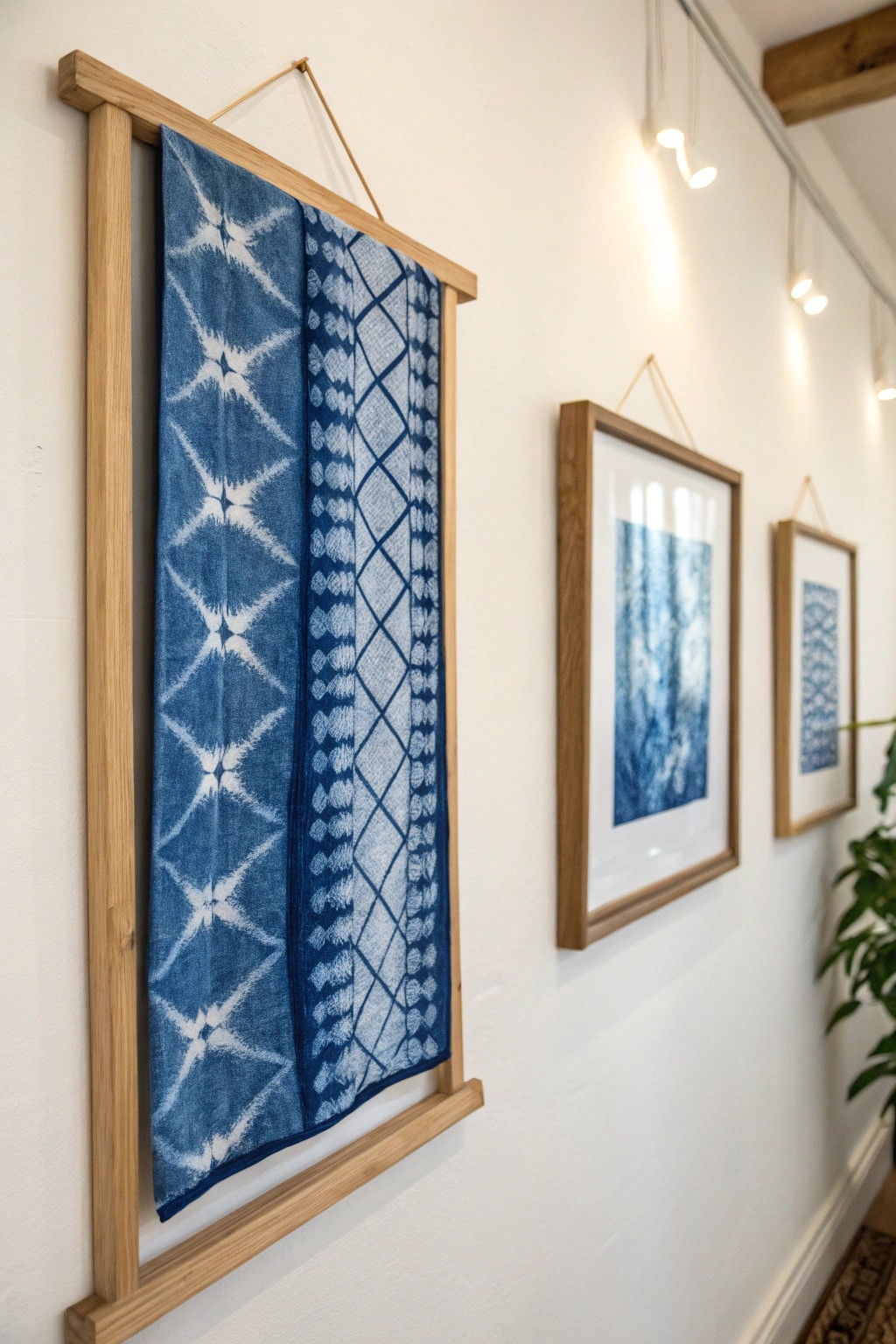 Bring warmth to your walls with a framed textile masterpiece.