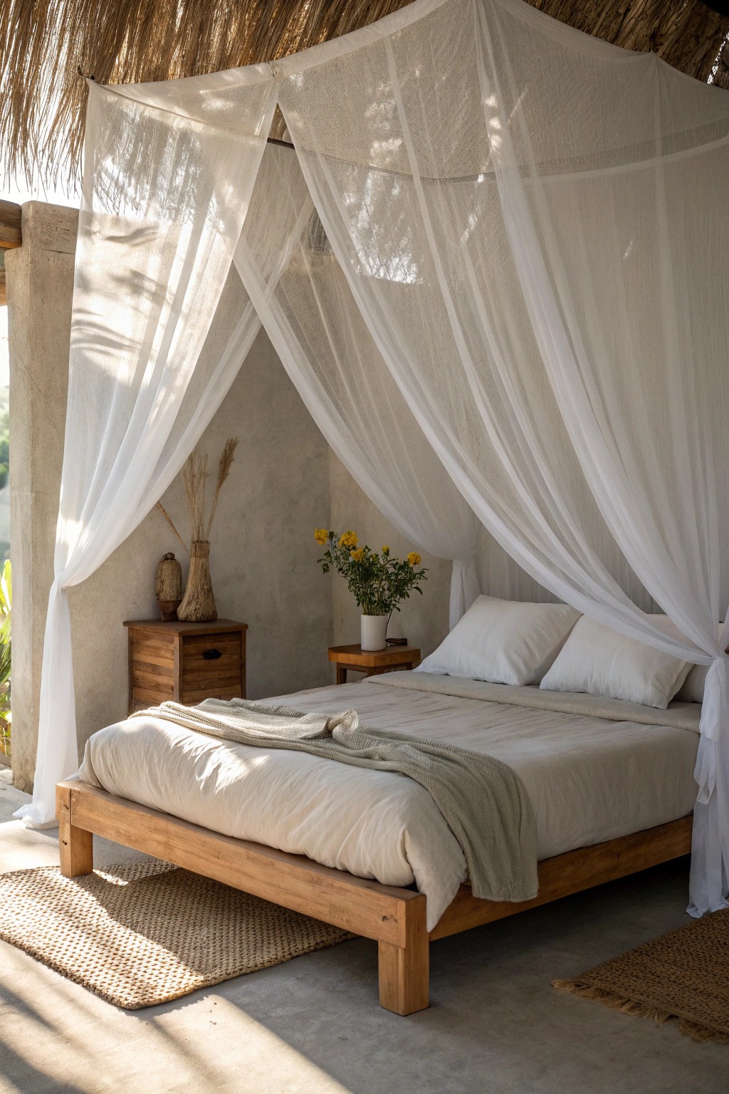 Transform your space with a dreamy sheer canopy—simple, serene, and oh-so-charming.