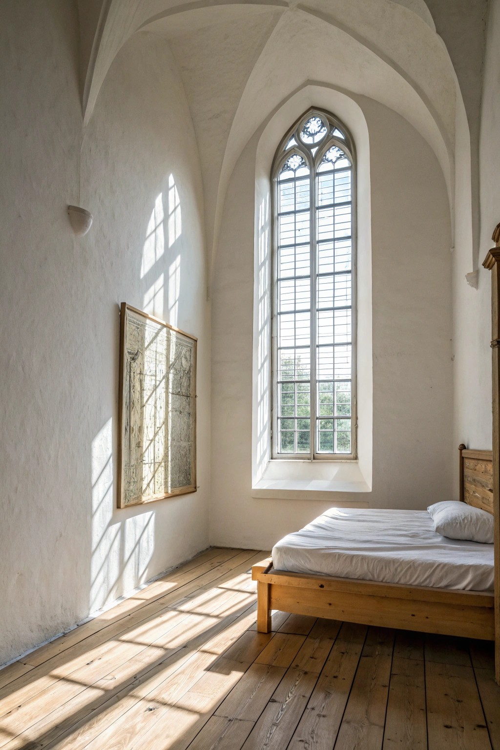 Let stunning architecture be the star of your minimalist bedroom.