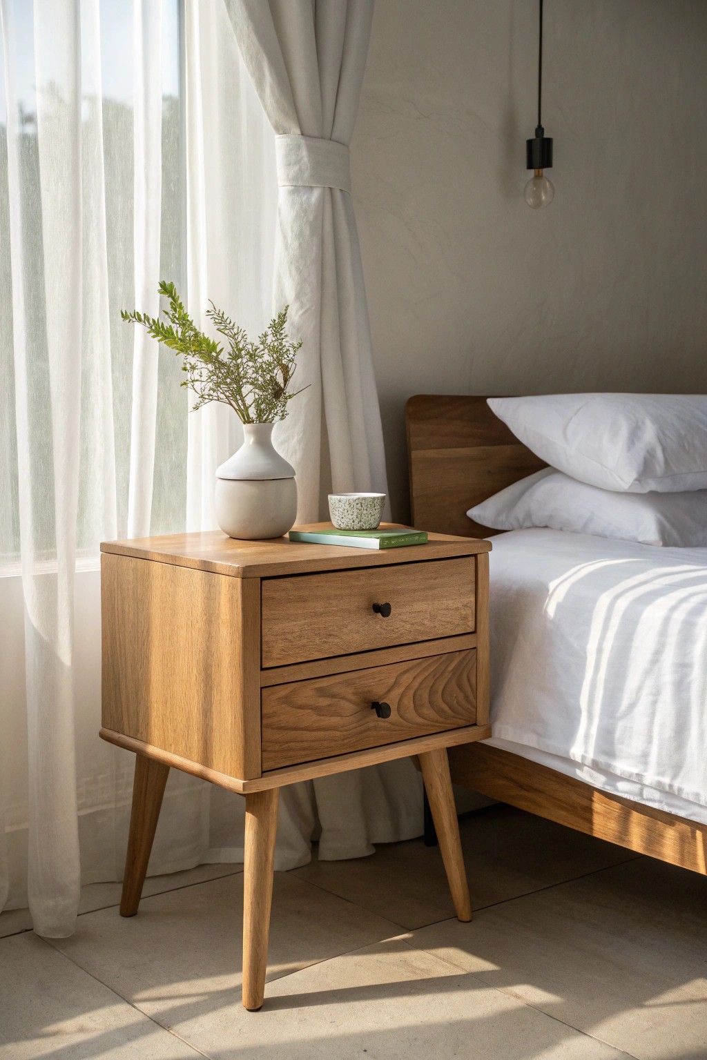 Minimalism meets craftsmanship—let your essentials shine in a serene space.