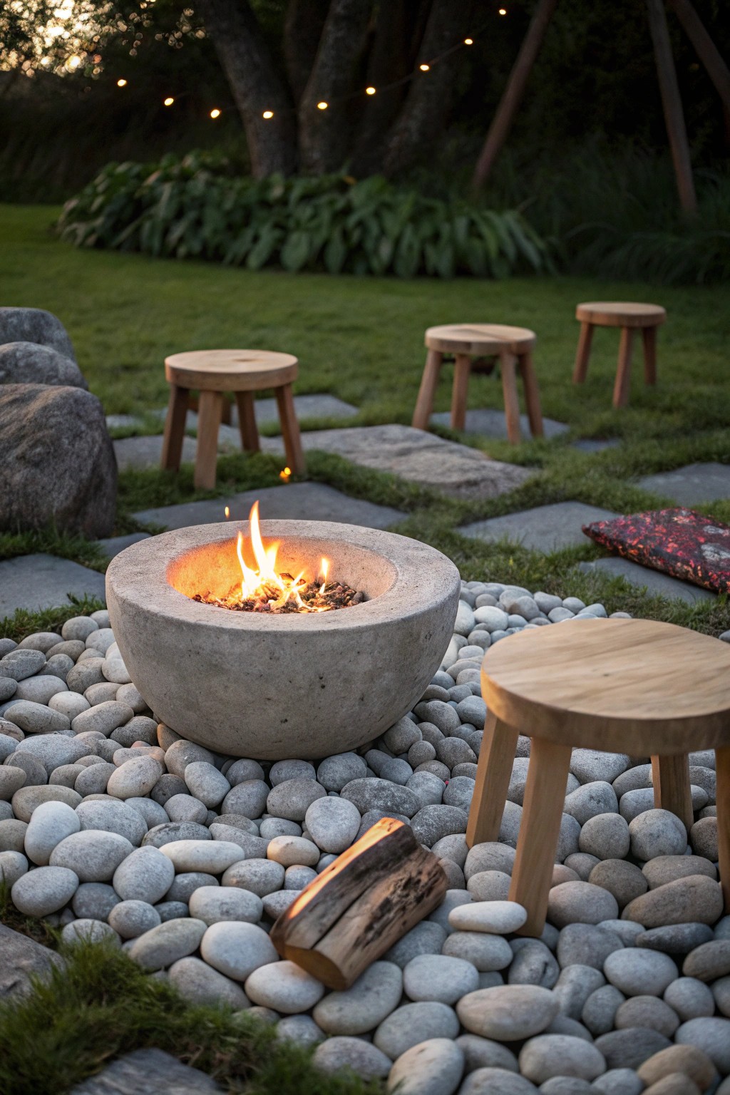 Gather and unwind by a beautifully crafted stone fire pit—your backyard’s cozy heart.