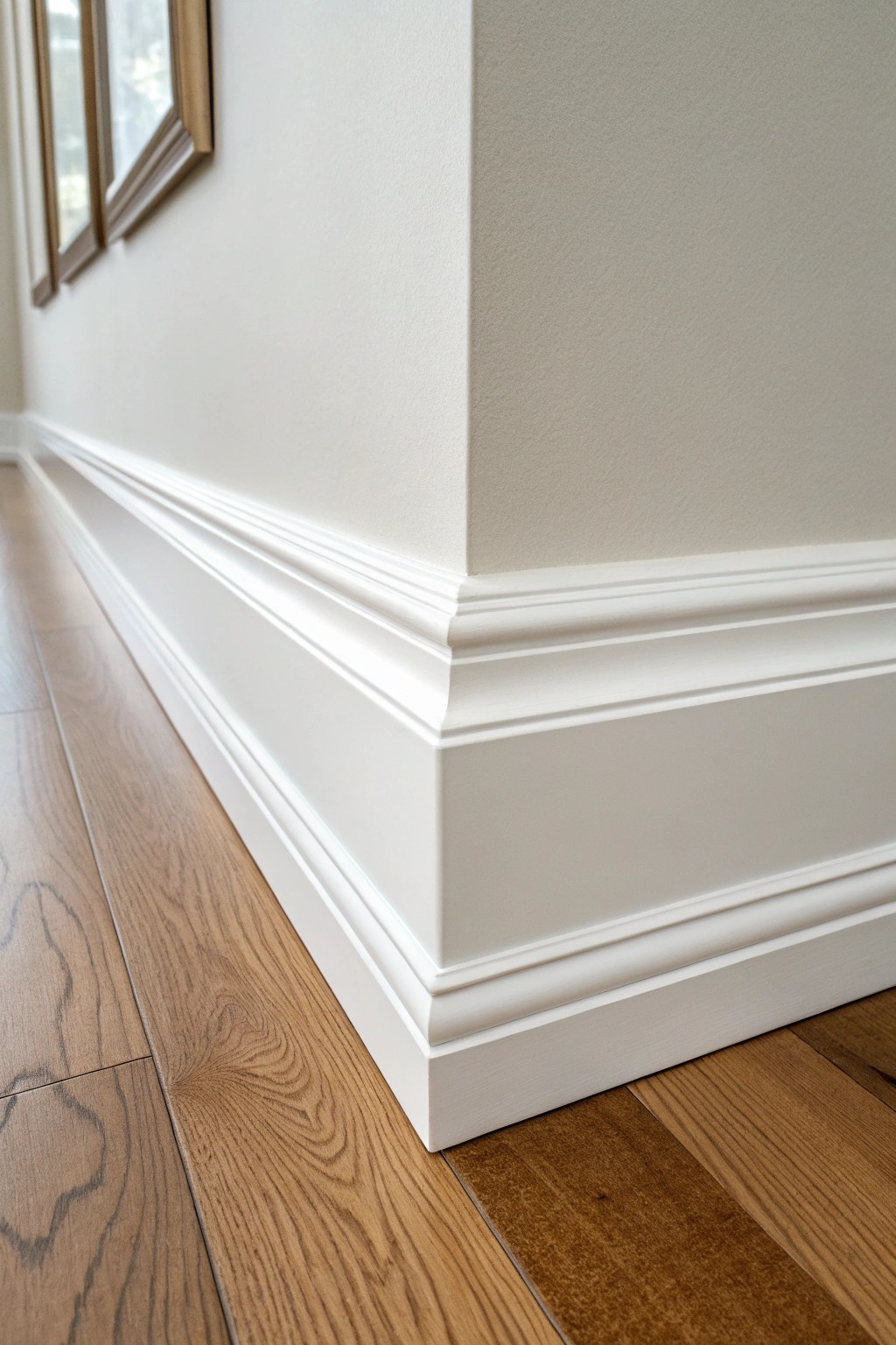 Elevate your space with the timeless beauty of two-piece baseboard trim.
