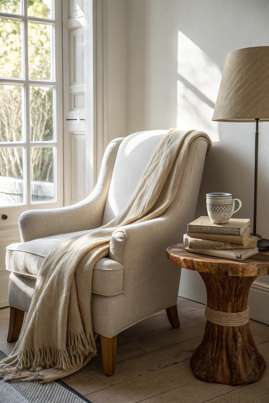 Transform your bedroom with a serene and stylish reading nook.