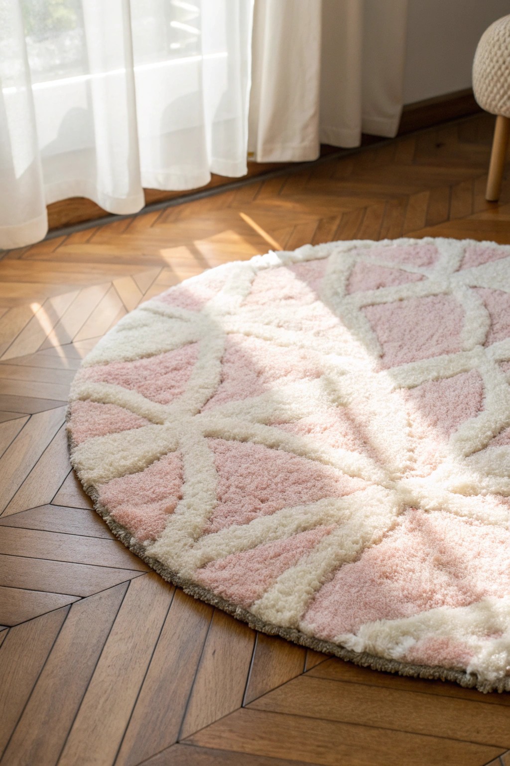 Add a touch of cozy playfulness with a beautifully crafted, fluffy rug.