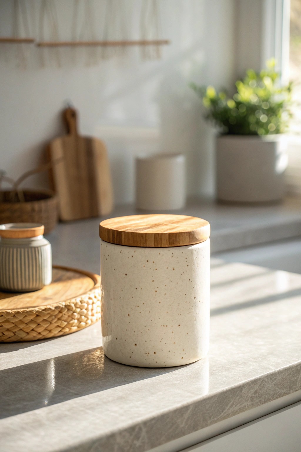 Elevate your kitchen with artisan canisters—where function meets natural beauty.