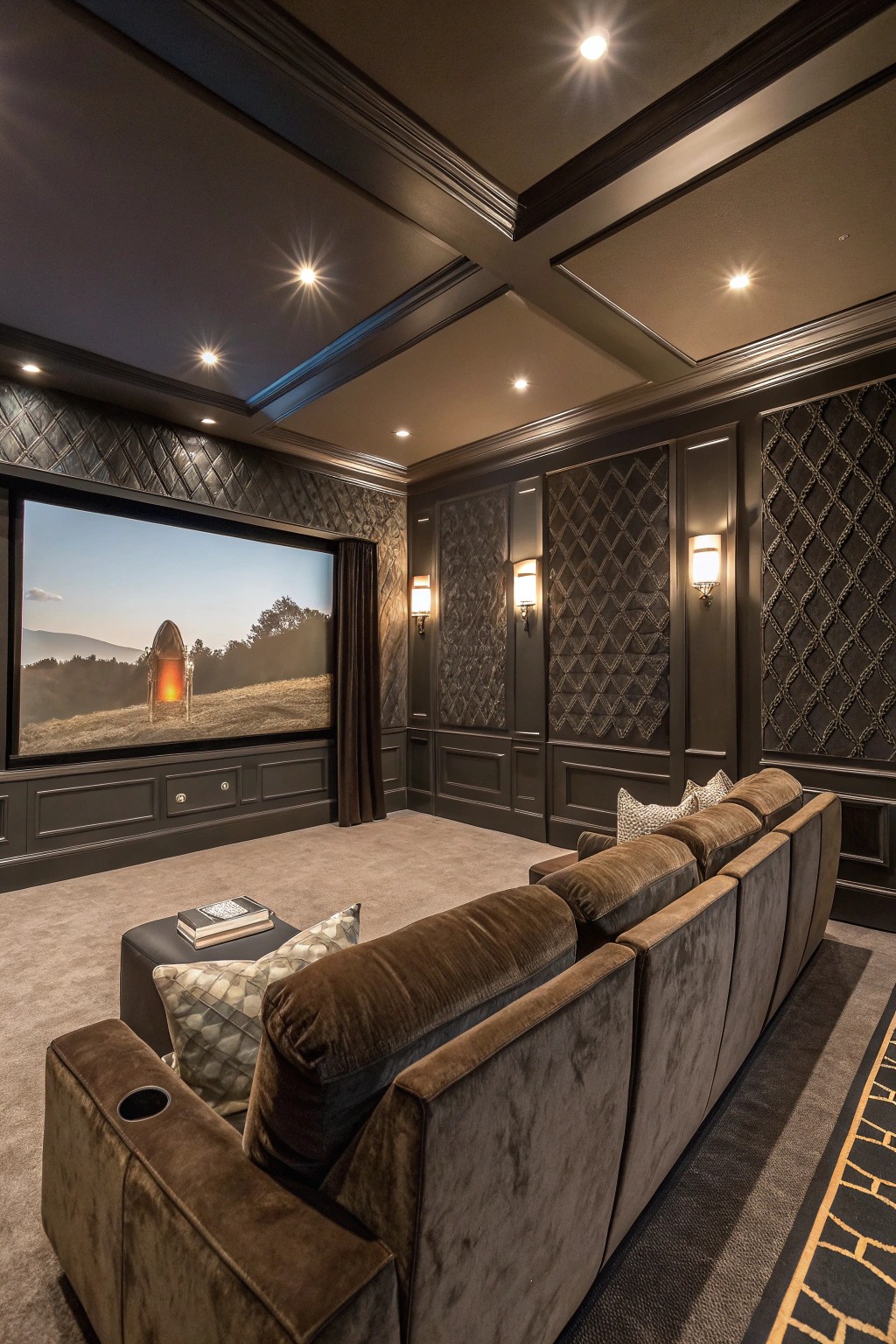 Strategic acoustic panels ensure every whisper and explosion is crystal clear.