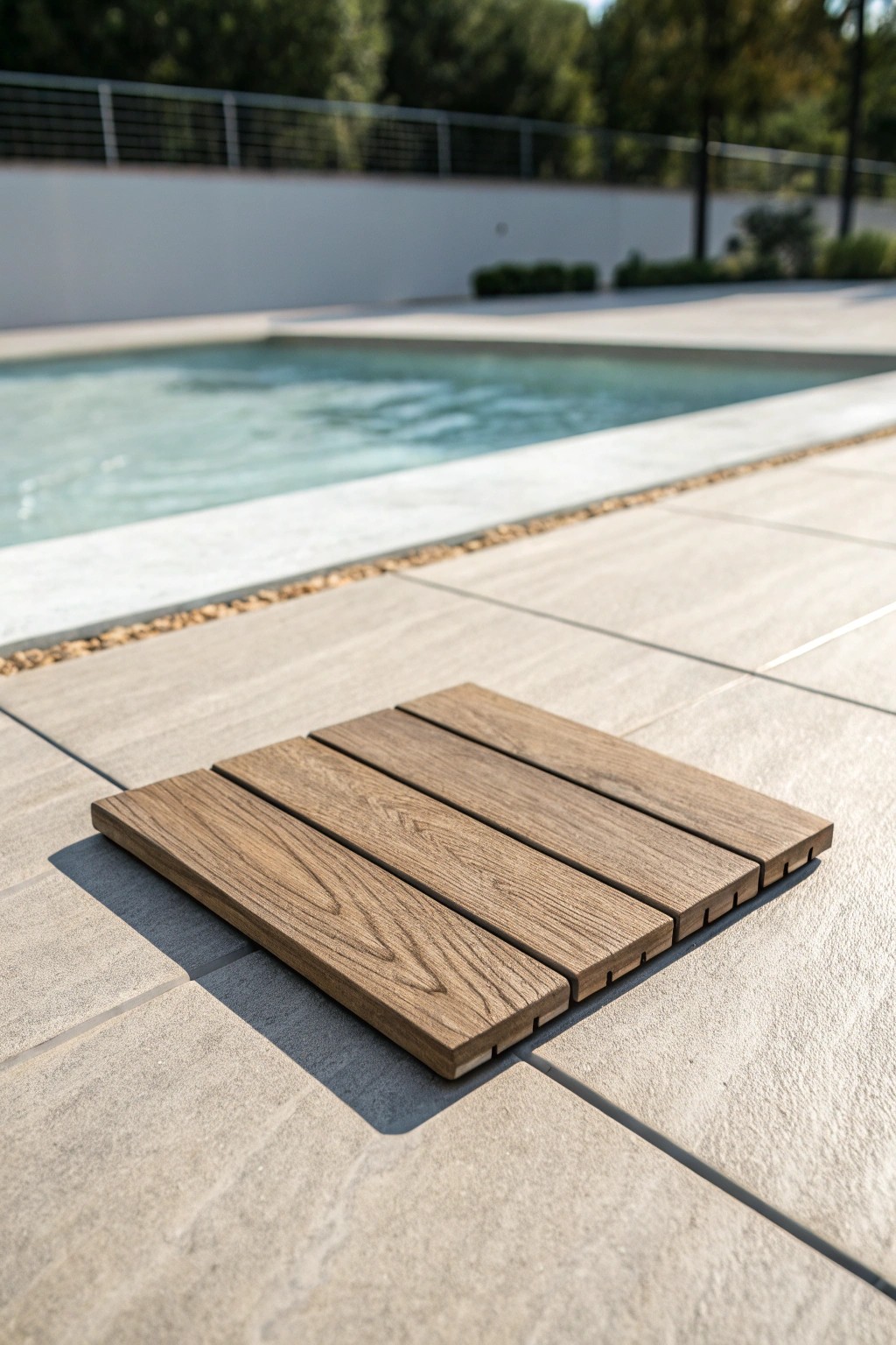 Effortless elegance: Elevate your patio with composite deck tiles.