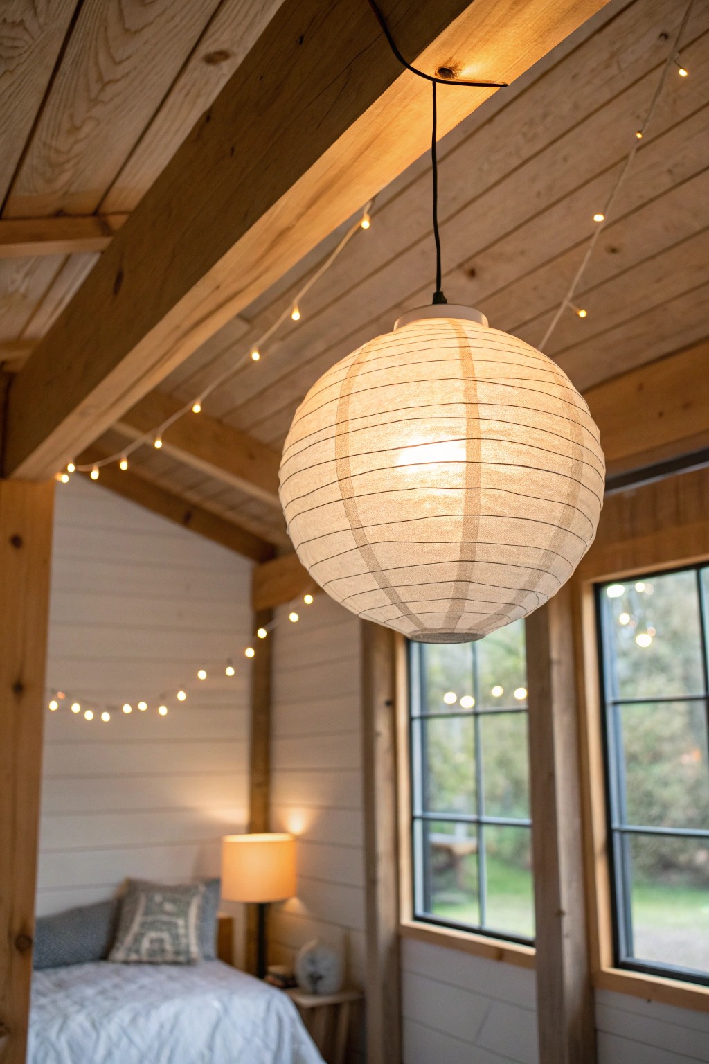 Create pure tranquility with the soft glow of a handcrafted paper lantern.