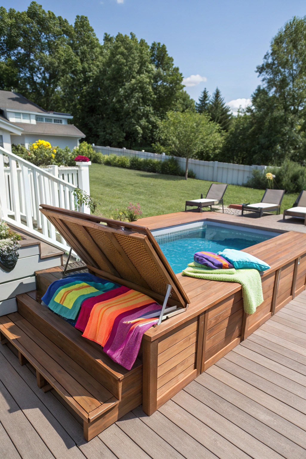 Built-in benches with storage are as practical as they are stylish.