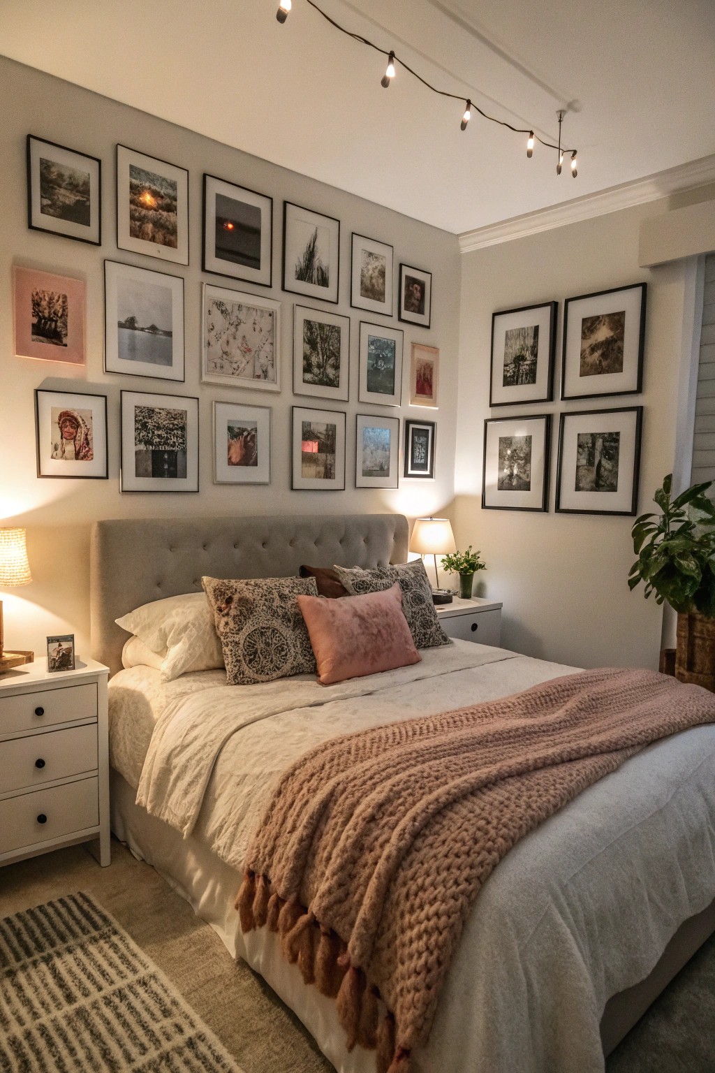 Personal art and photos turn the bedroom into a true reflection of your story.