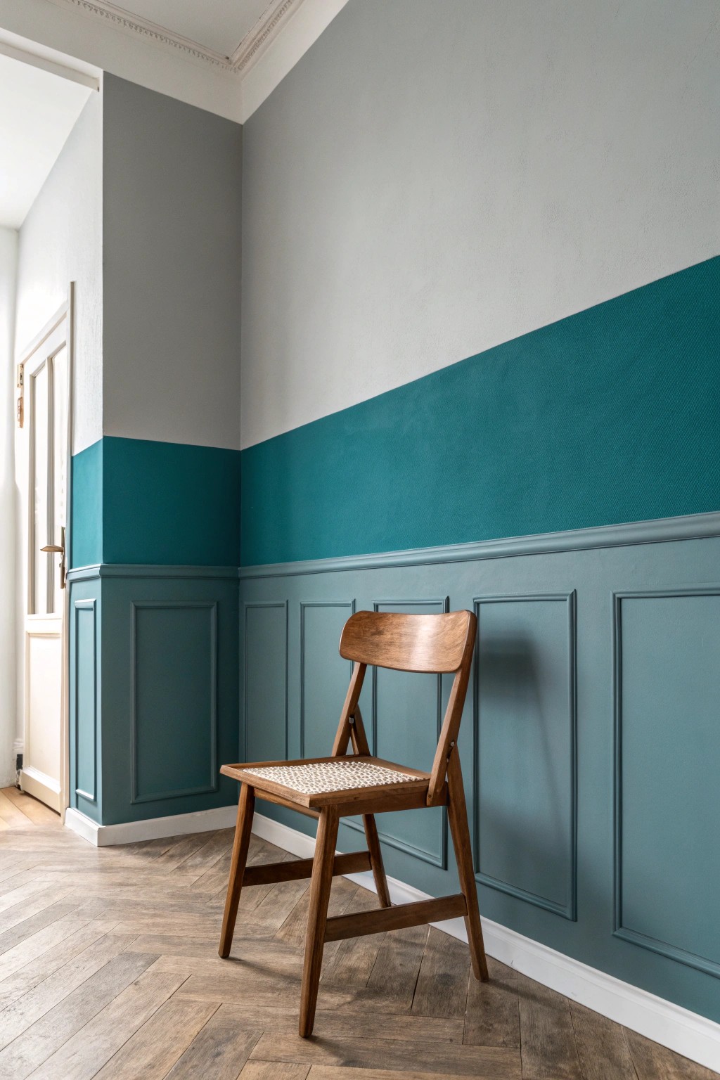 Bold color-blocked wall: a simple way to add instant style and energy.