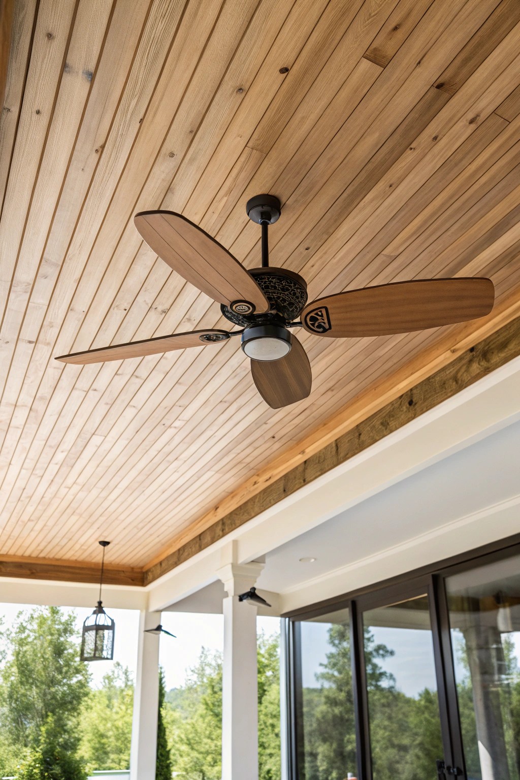 Breathe fresh life into your deck with a beautifully crafted ceiling fan.