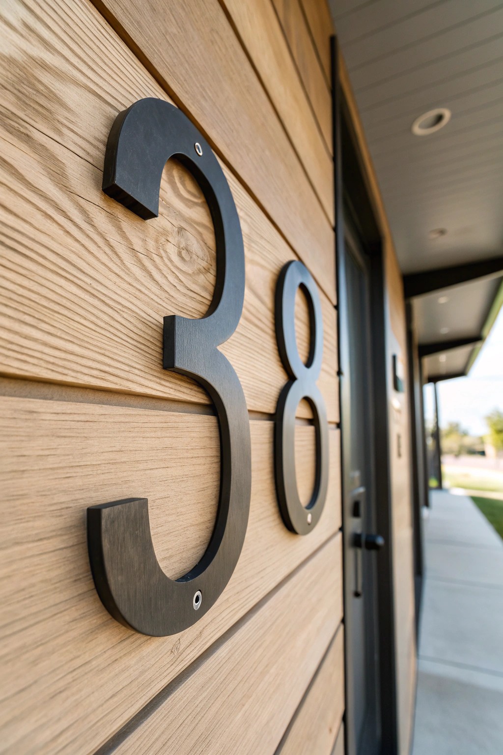 Make a statement with bold, modern house numbers for your front porch.