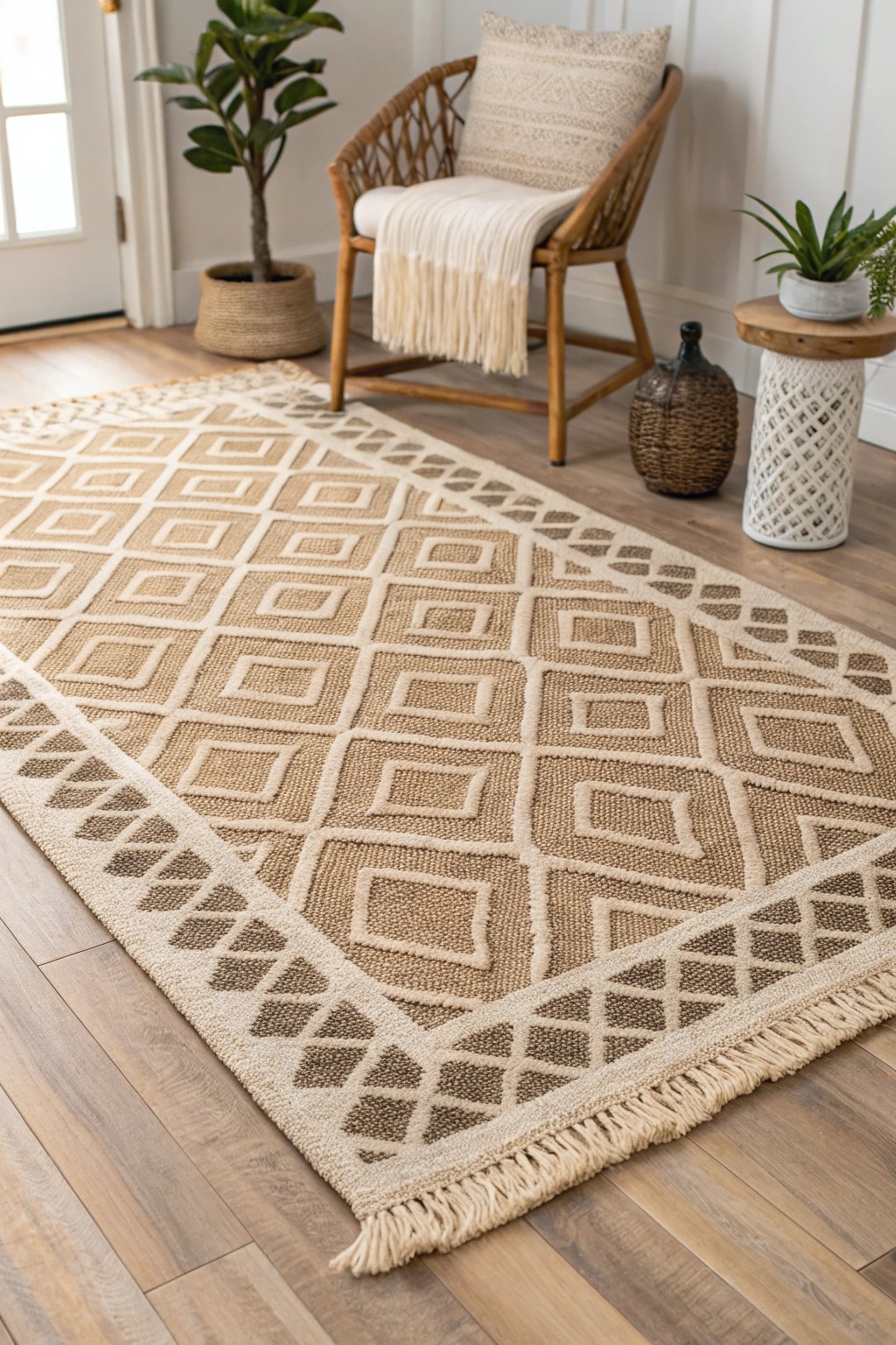 Define your space with a statement rug—where simplicity meets artisan beauty.