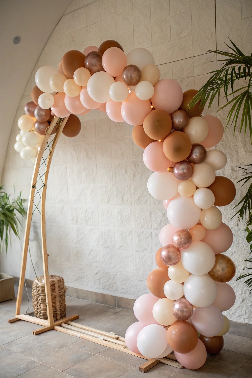 Elevate your space with a simple, handcrafted balloon arch—effortless charm for any occasion.