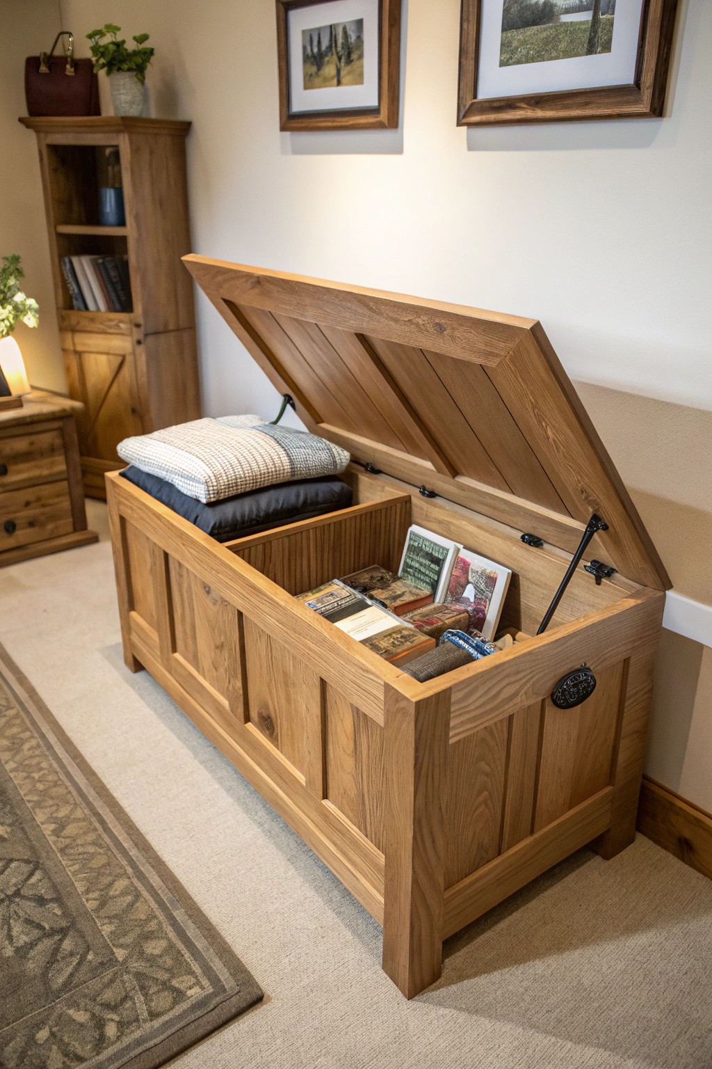 Smart storage, timeless style—discover the beauty of hidden organization.
