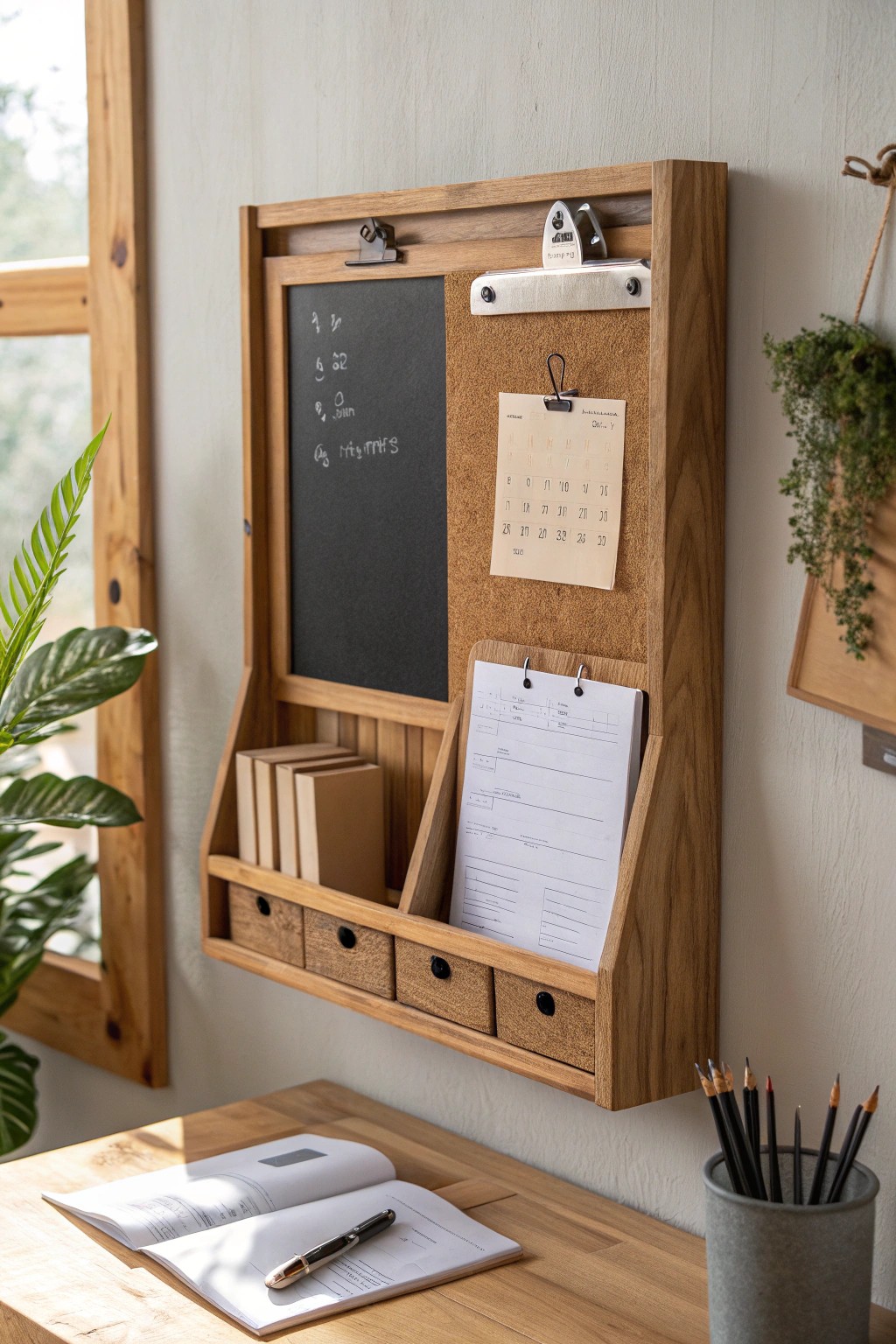 Elevate your workspace with a simple, handcrafted command center.
