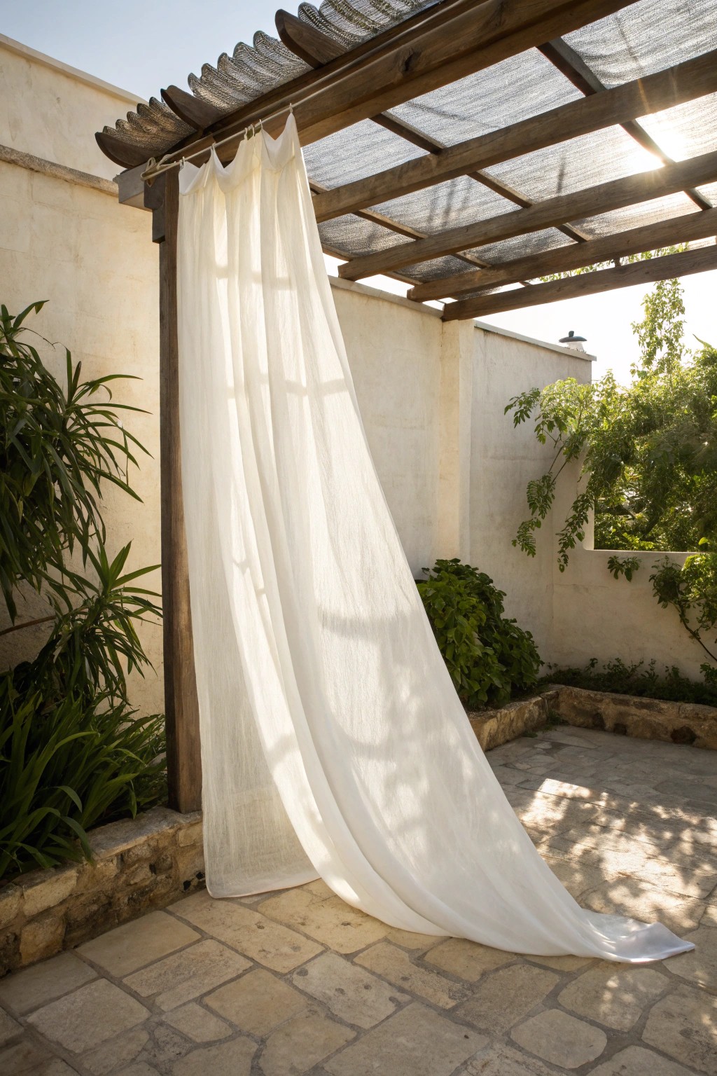 Breezy sheer curtains: effortless privacy with natural elegance.