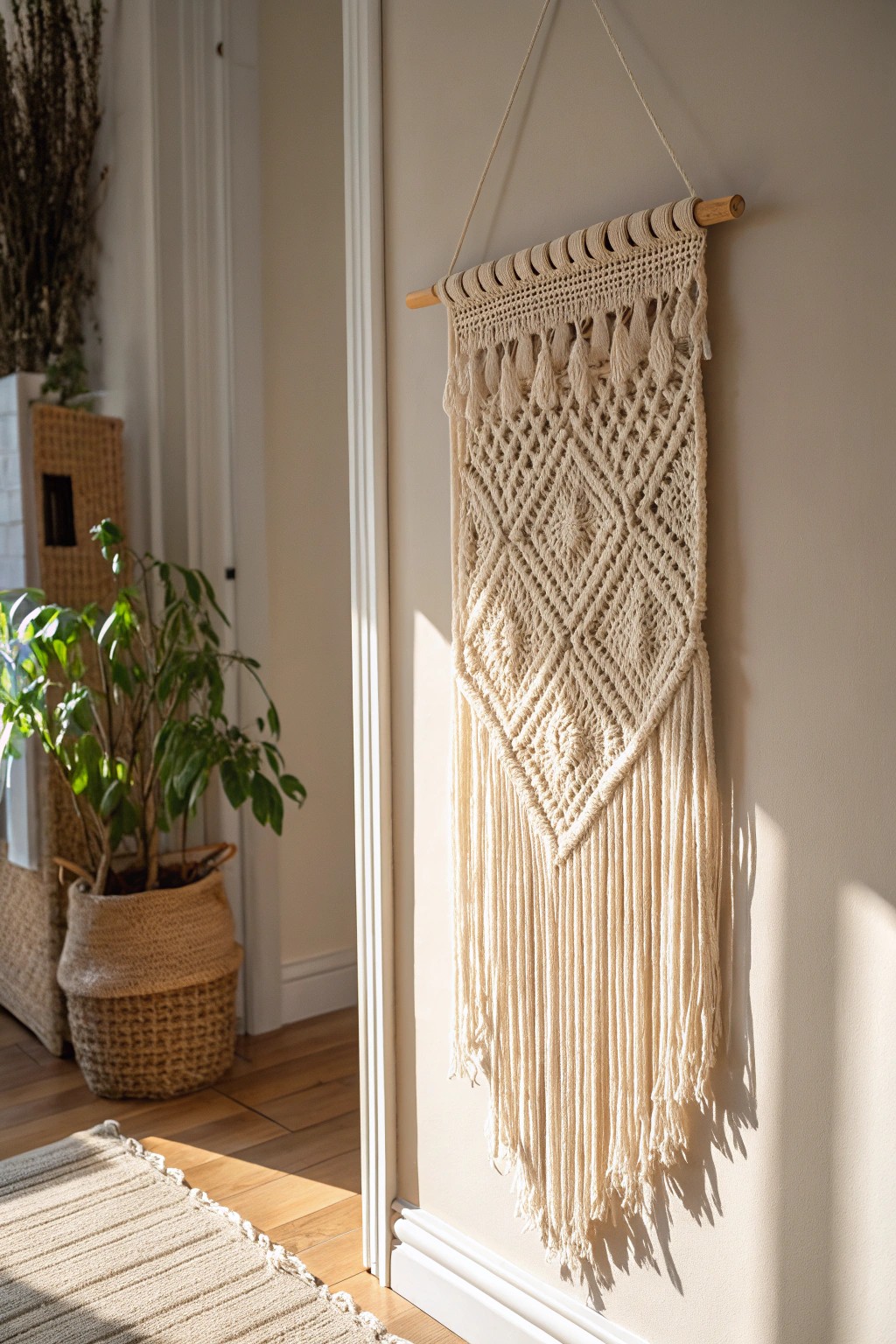 Elevate your space with a handcrafted macramé boho backdrop—simple, natural, stunning.