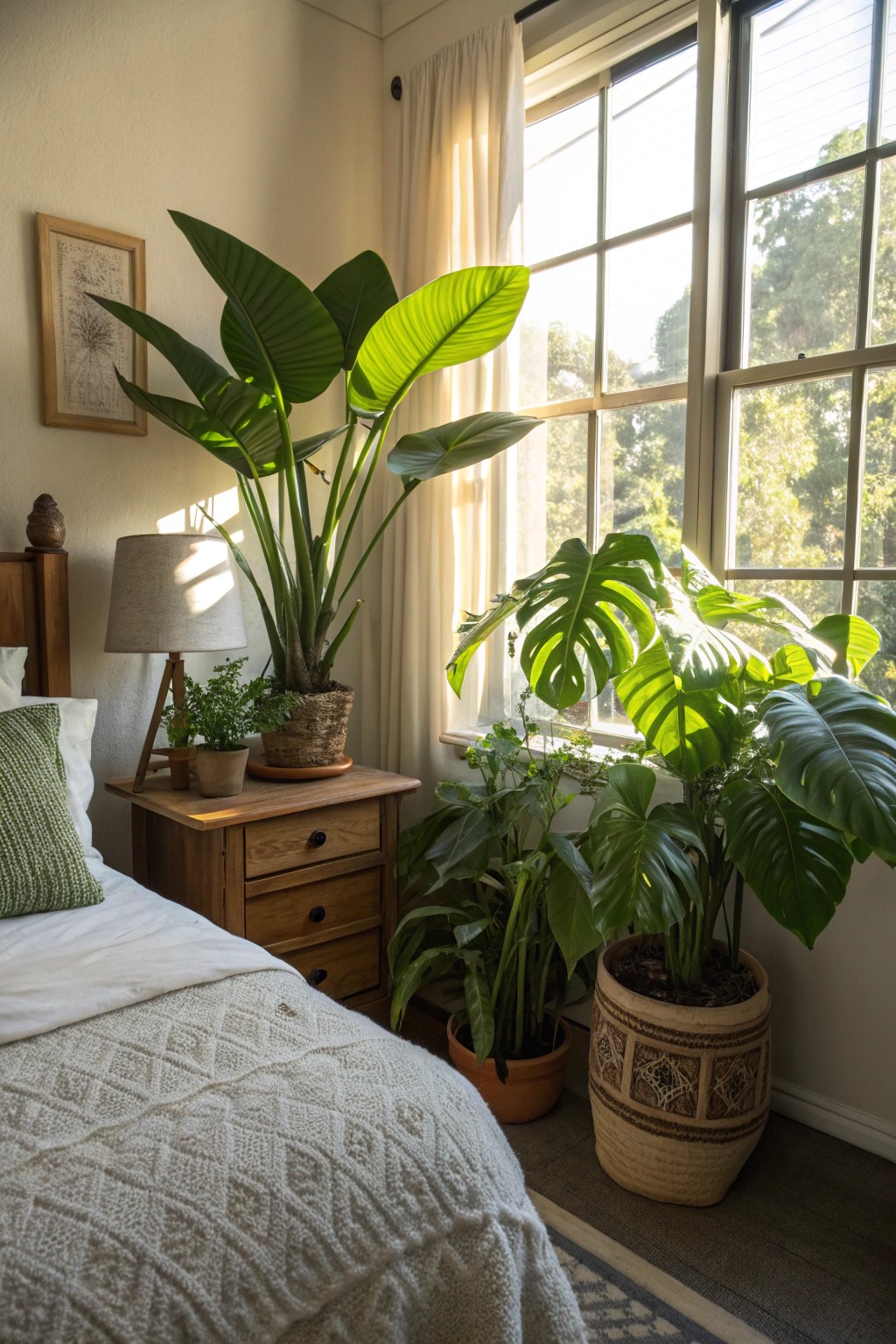 Plants introduce freshness and a living, tranquil energy to your retreat.