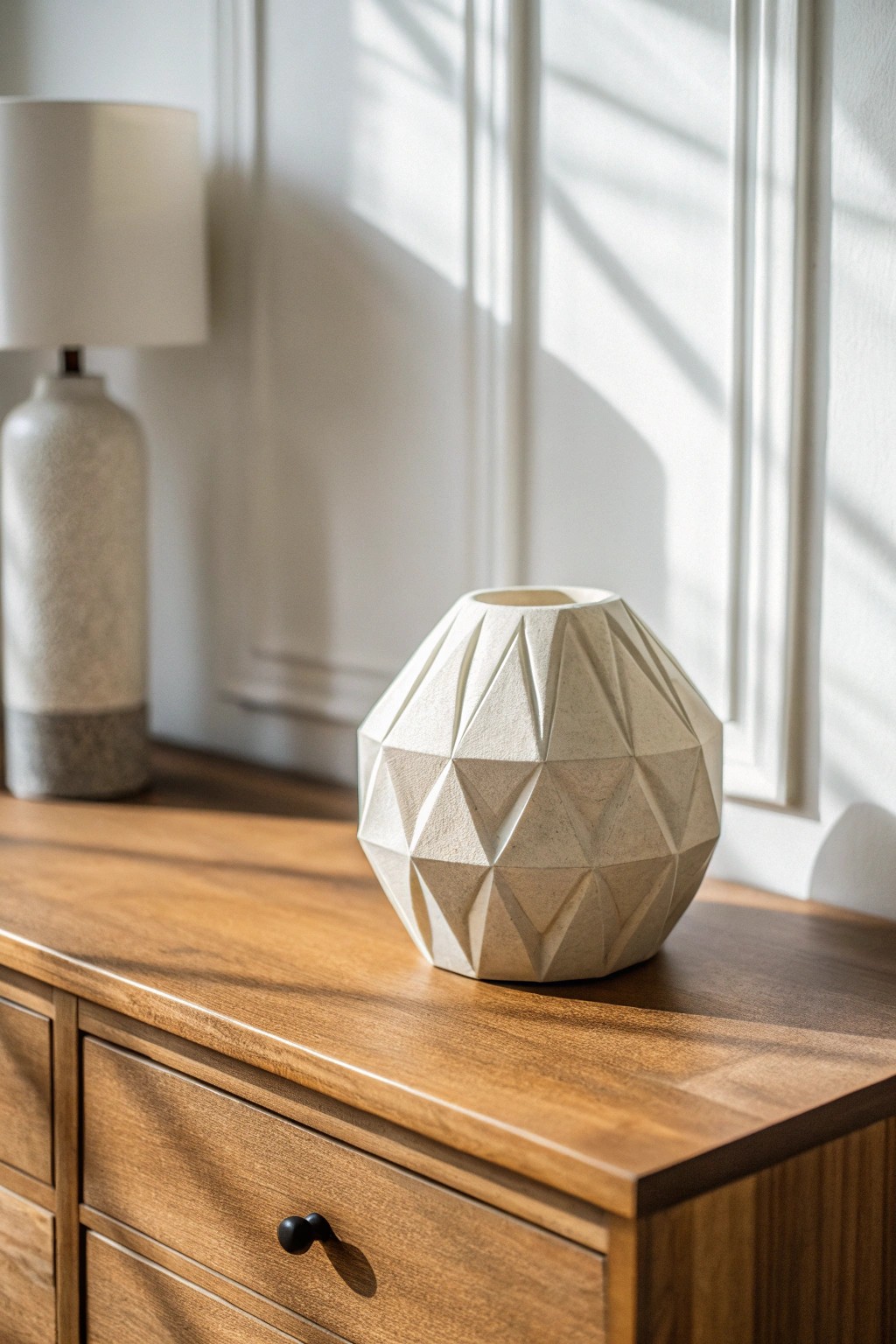 Elevate your dresser with a sculptural touch—artistry meets simplicity.