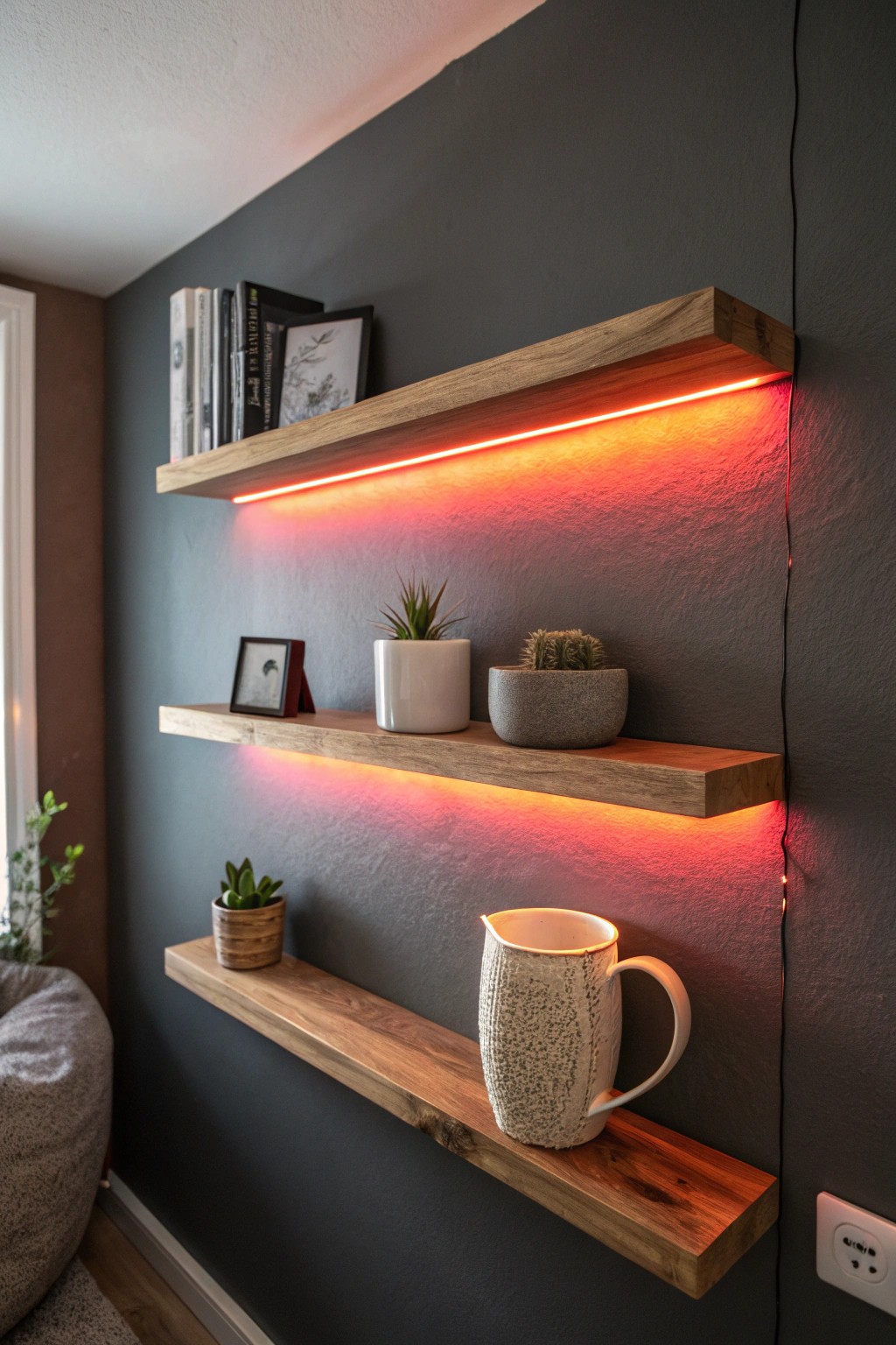Transform your small man cave with sleek LED lighting: simple, striking, and full of character.