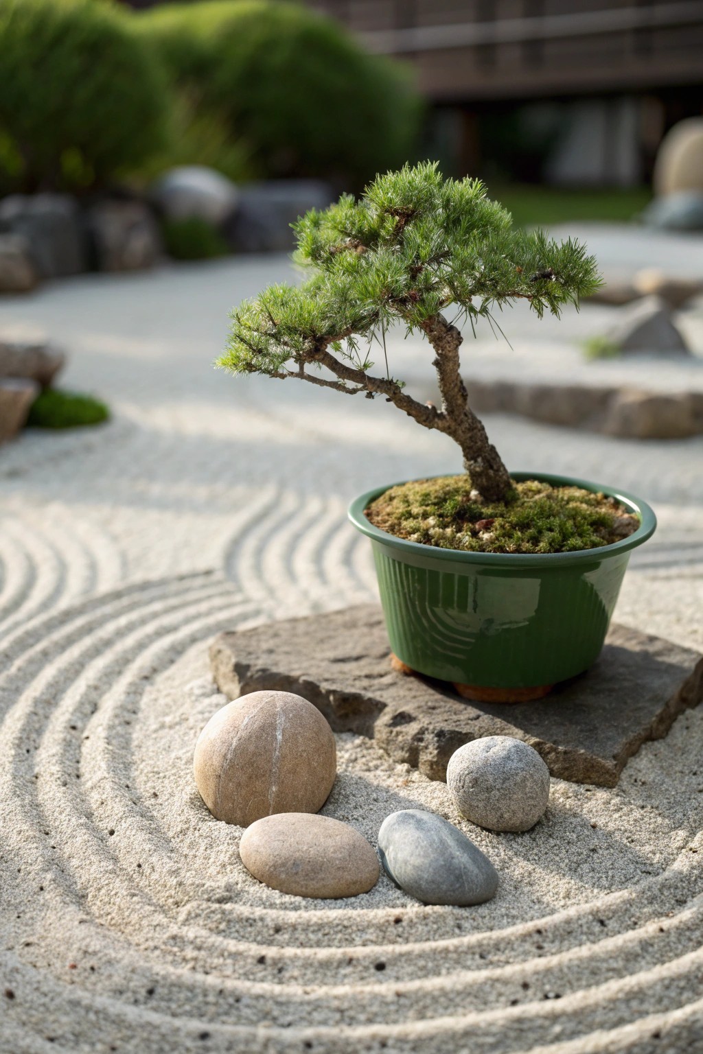 Find peace in simplicity: a Zen-inspired gravel retreat for your backyard sanctuary.