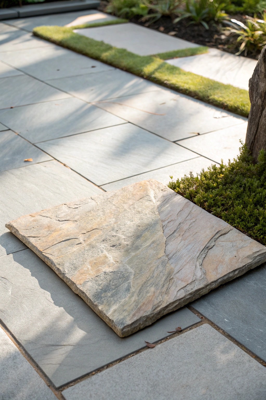 Elevate your patio with the natural beauty and luxe texture of stone tiles.