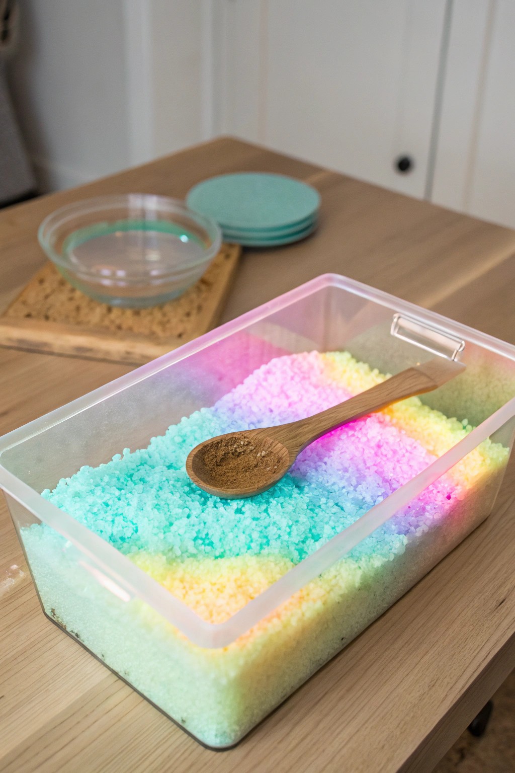 Glow-in-the-dark sensory bin: a simple, magical invitation to explore and play.