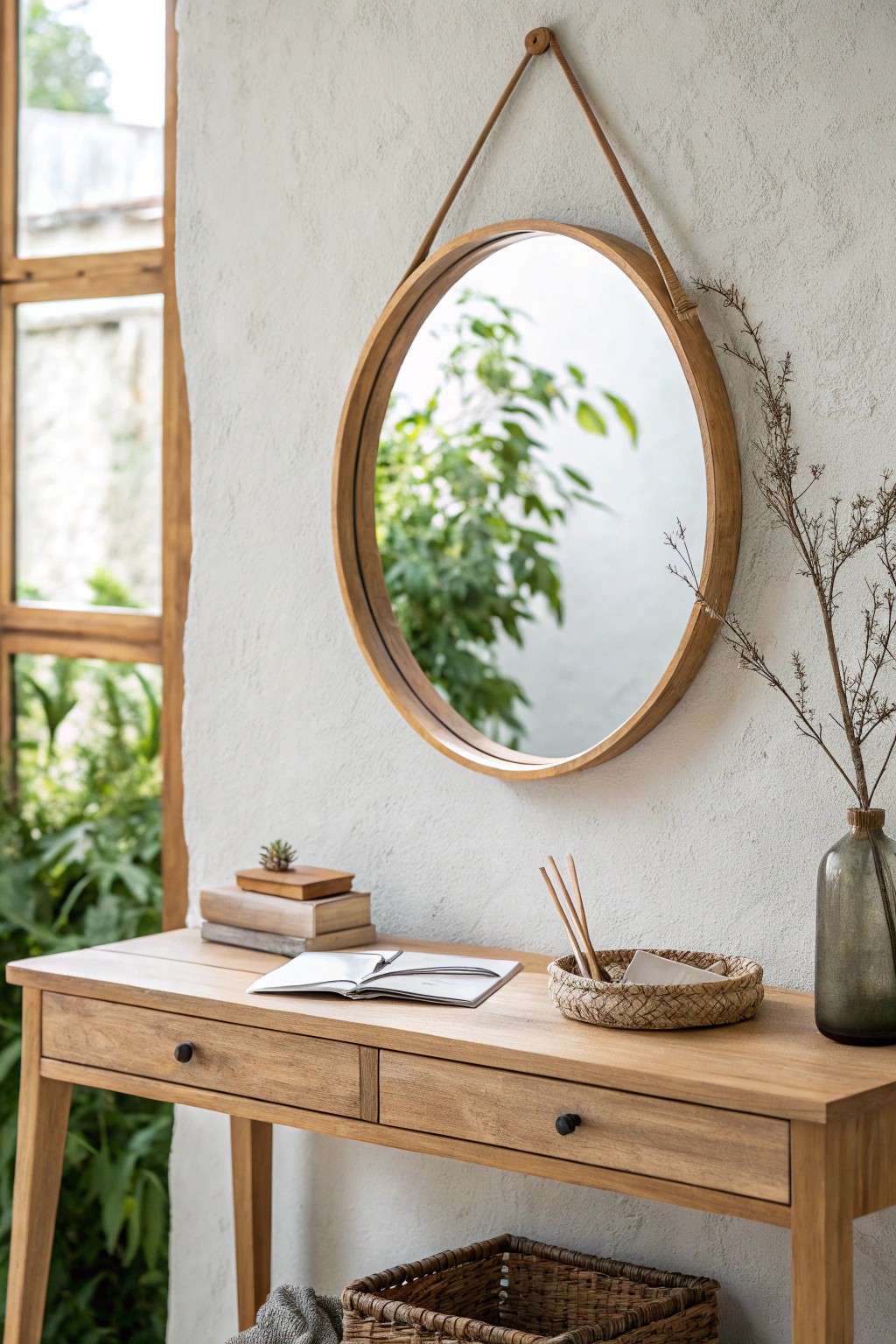 Let a beautiful mirror open up your workspace with light and style.