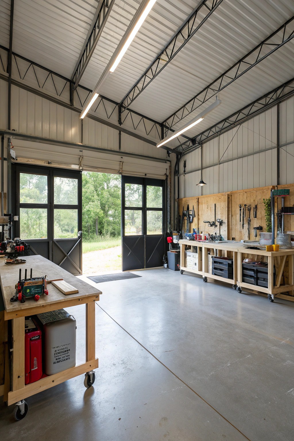 A flexible garage space, ready for projects, storage, or creative exploration.