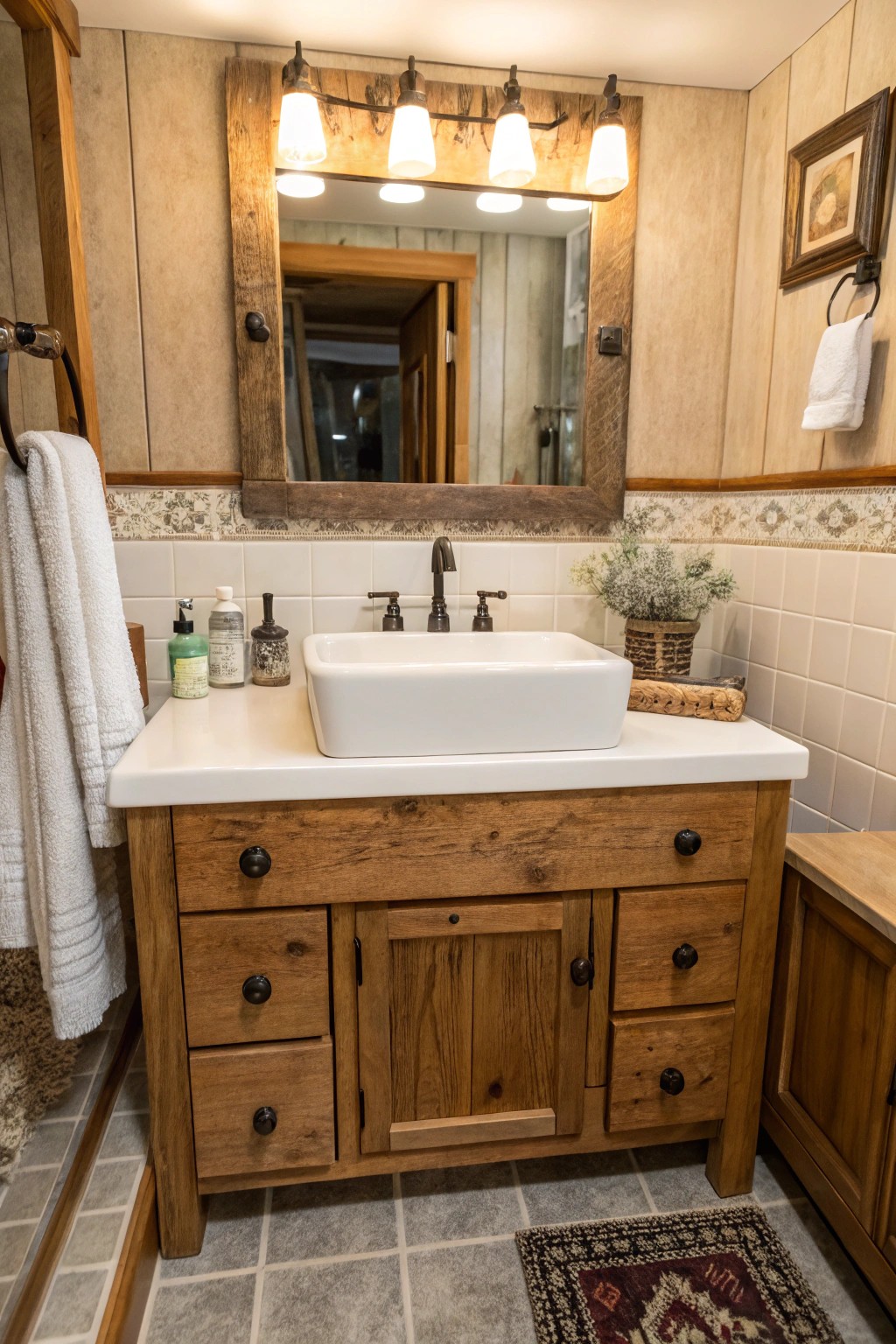 Farmhouse sinks add heritage charm and a welcoming feel to bathrooms