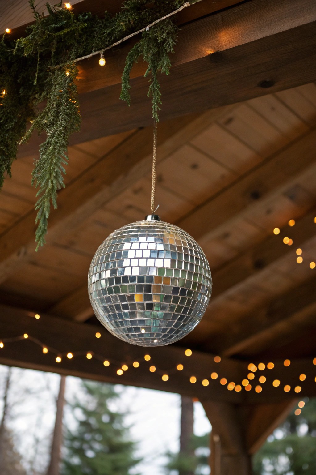 Bring a touch of groovy glam to your Christmas with a statement disco ball.