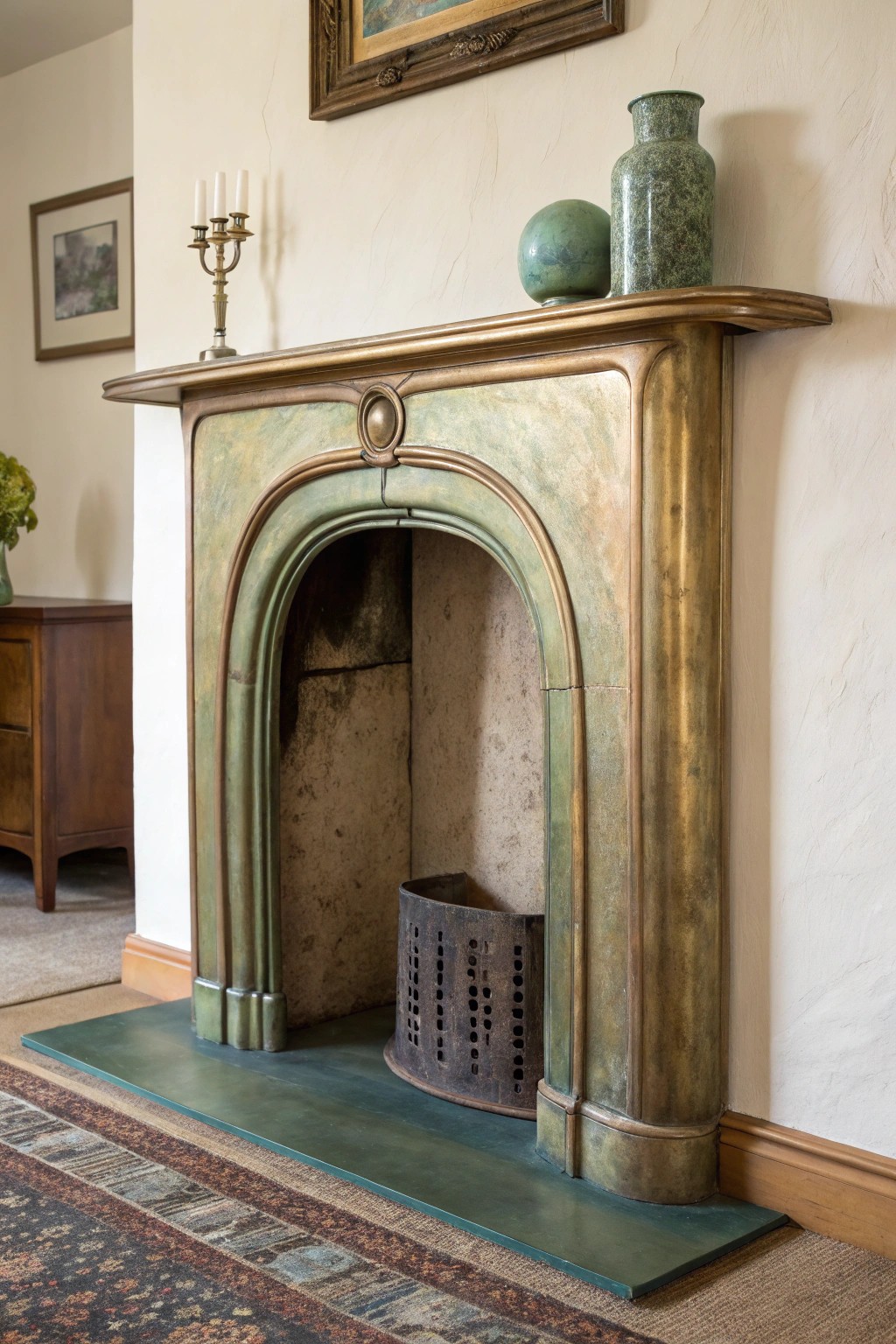 Sculptural metal surrounds: understated drama and timeless craftsmanship for your hearth.