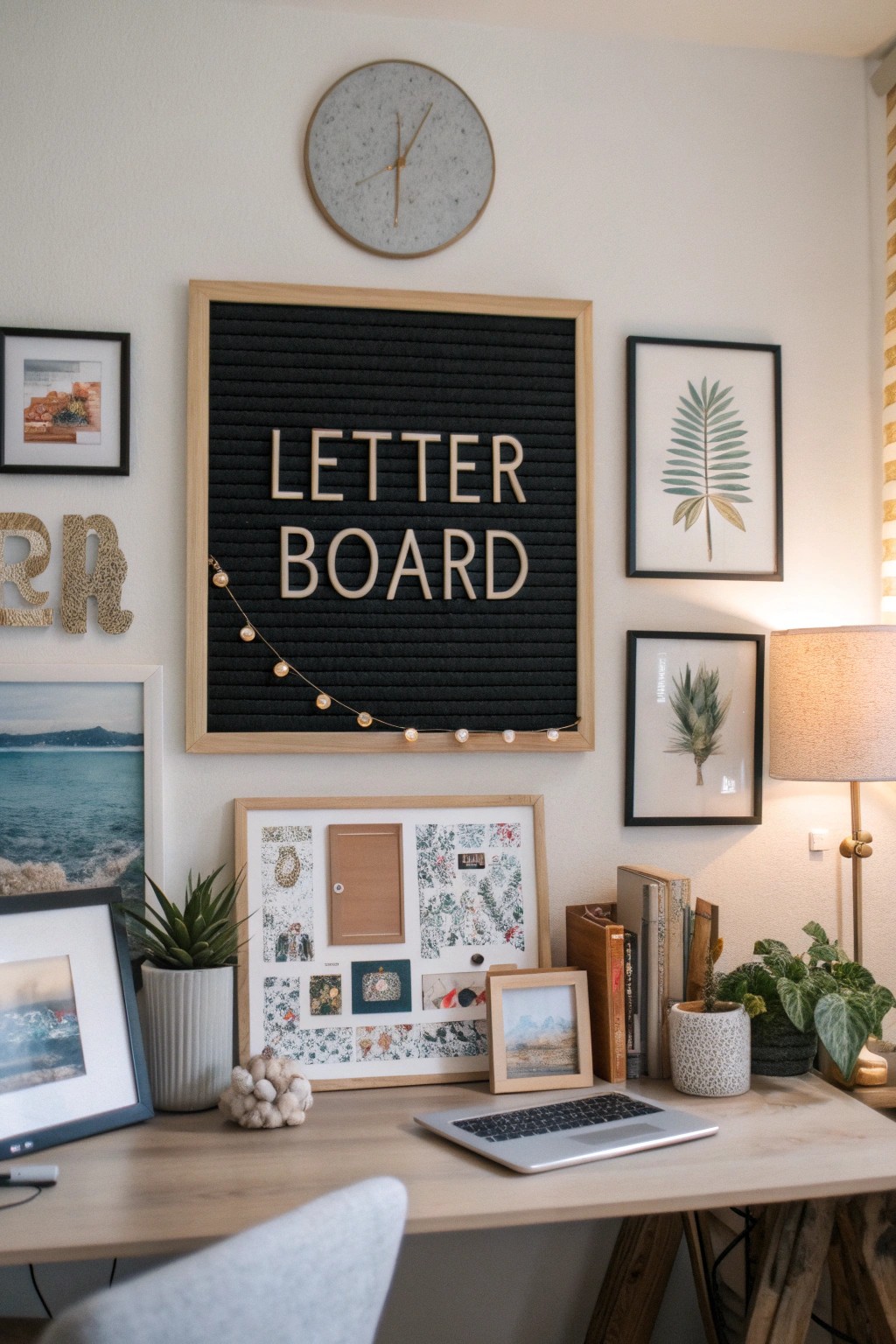 A letter board displaying poetry doubles as eye-catching home art.