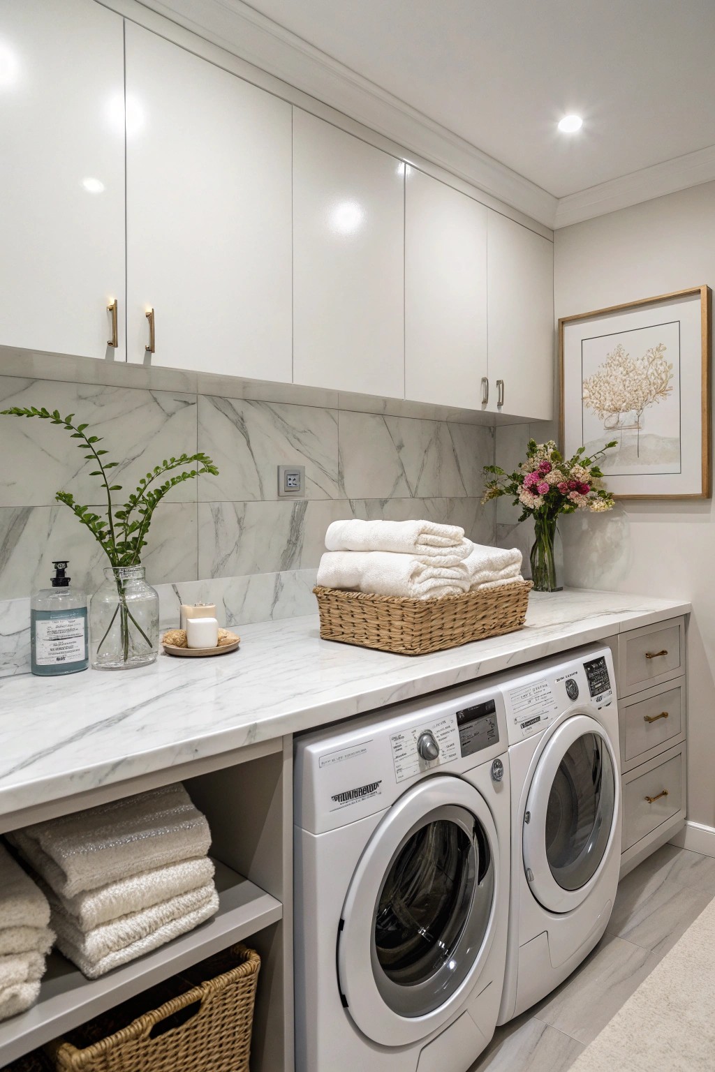 A dedicated folding station streamlines workflow and adds a touch of luxury.